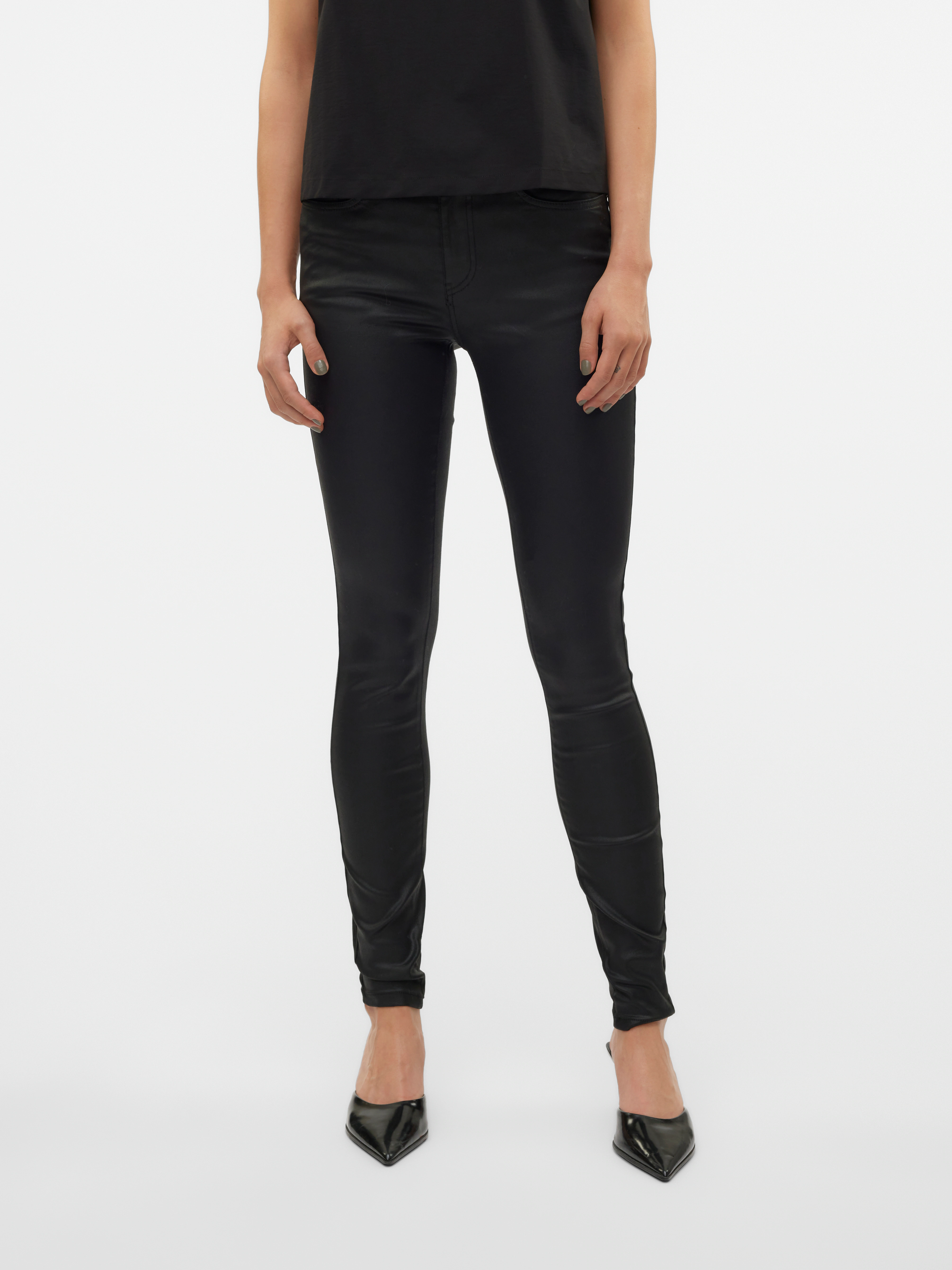 Vero Moda Skinny-fit-Jeans VMFLASH MR SKINNY COATED PANTS NOOS mit beschich günstig online kaufen