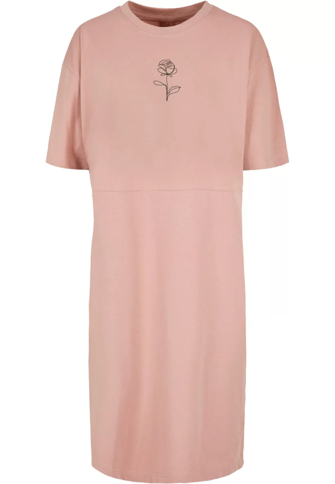 Merchcode Shirtkleid "Merchcode Damen Ladies Rose Oversized Slit Tee Dress" günstig online kaufen