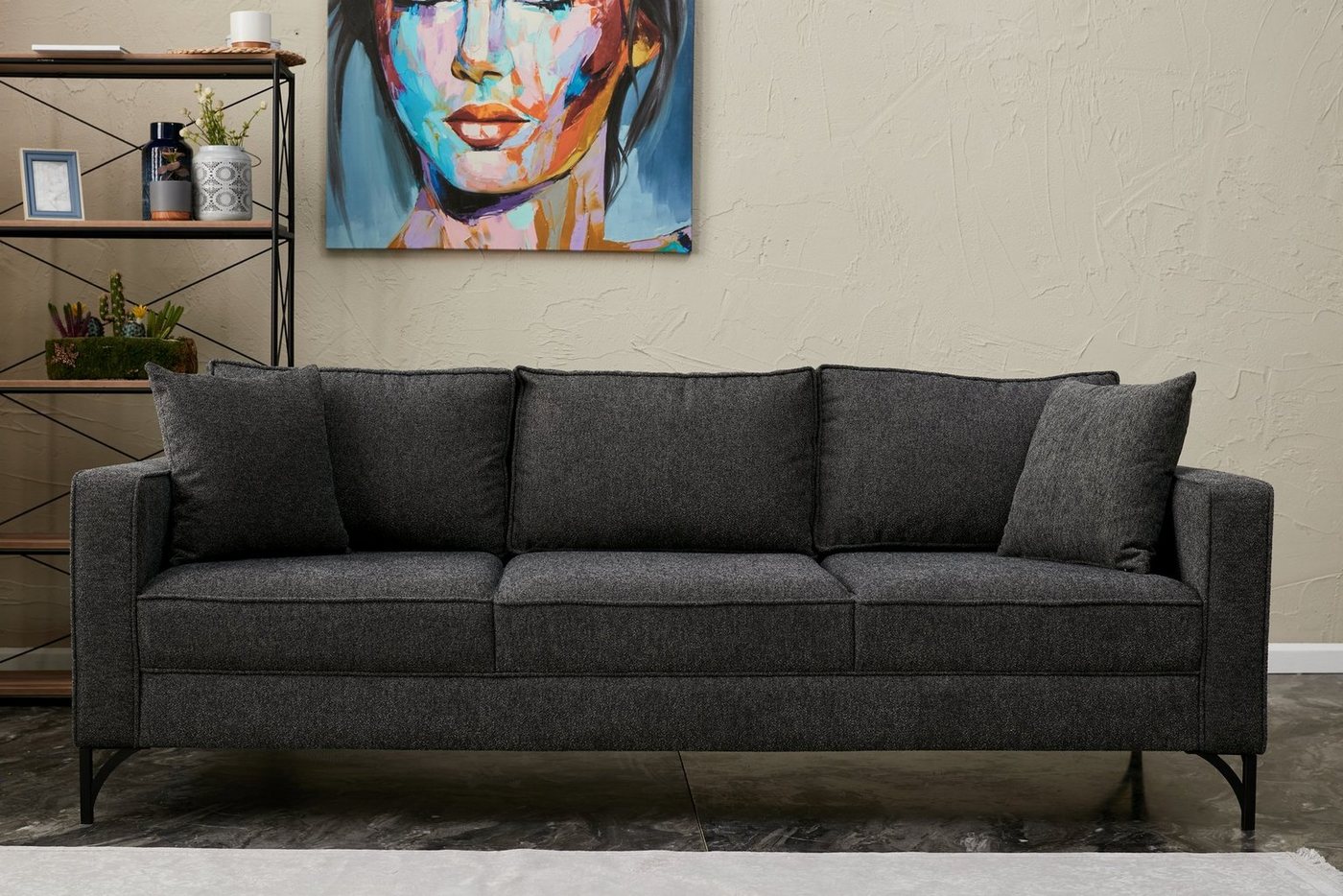 Skye Decor Schlafsofa BLC2796, Anthrazit,Schwarz,Rahmen: Buchenholz günstig online kaufen