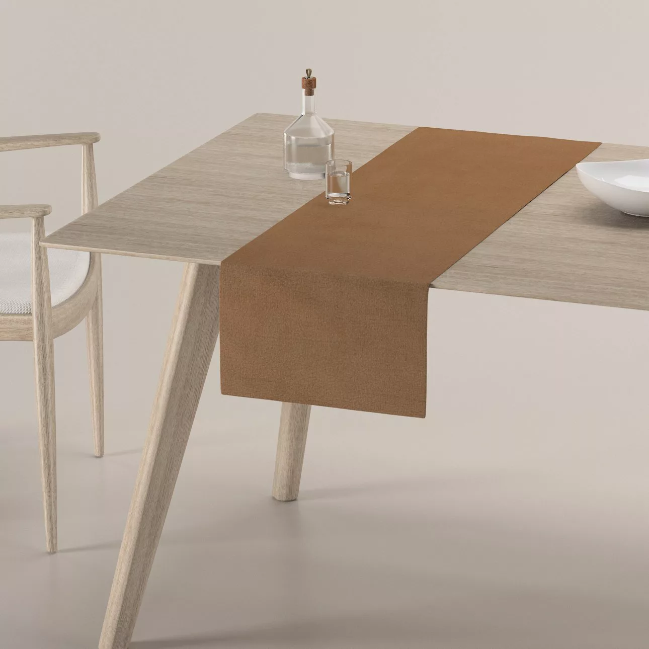 Tischläufer, hellbraun, 40 x 130 cm, Crema (185-66) günstig online kaufen