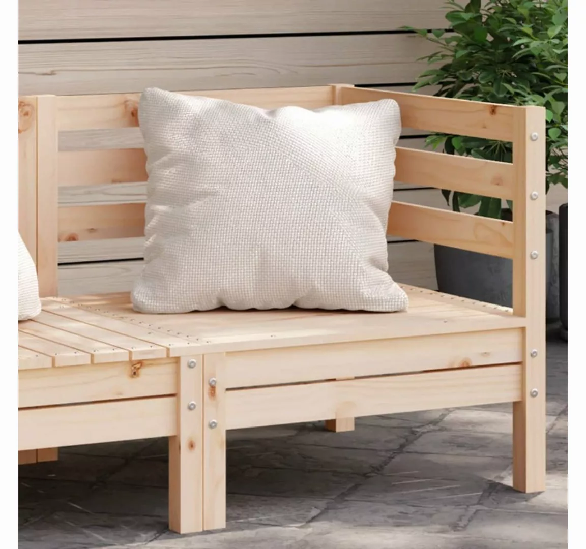 vidaXL Loungesofa Garten-Ecksofa Massivholz Kiefer, 1 Teile günstig online kaufen