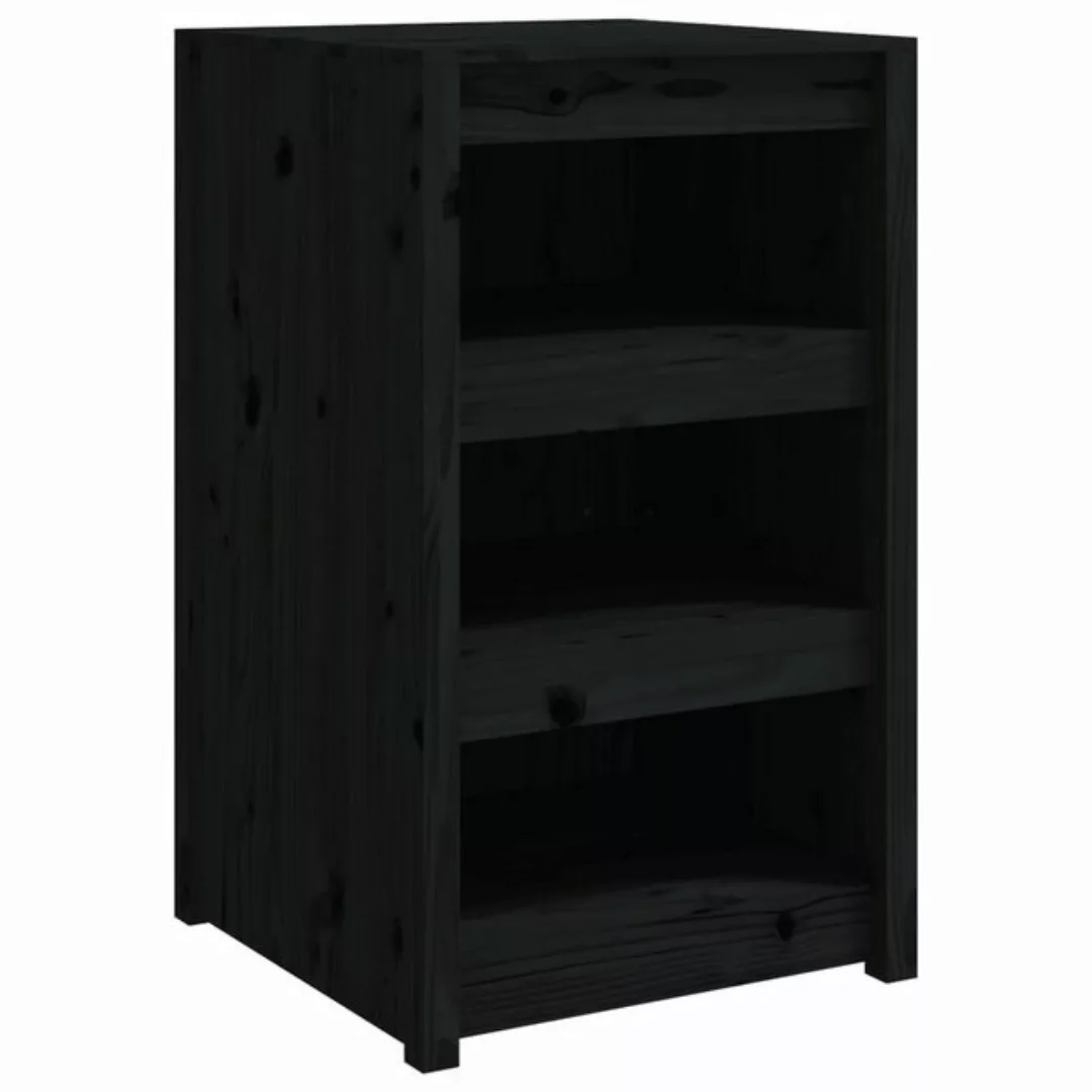 vidaXL Unterschrank Outdoor-Küchenschrank Schwarz 55x55x92 cm Massivholz Ki günstig online kaufen