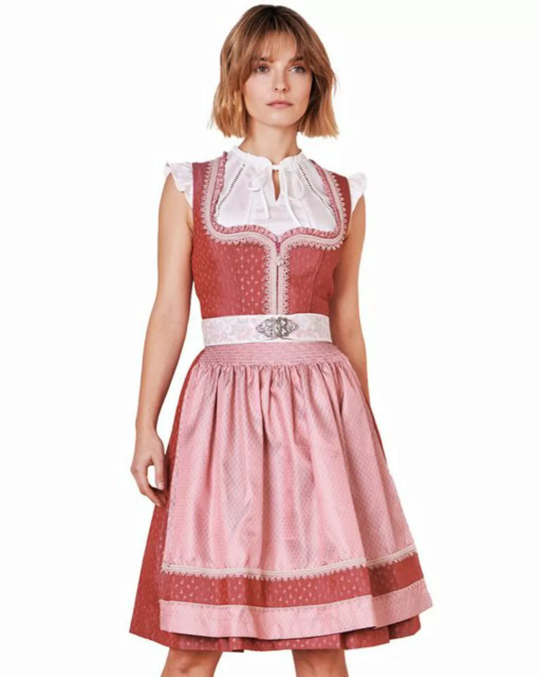 Krüger Madl Dirndl Dirndl 'Roxanne' 417567, Rose 60cm günstig online kaufen