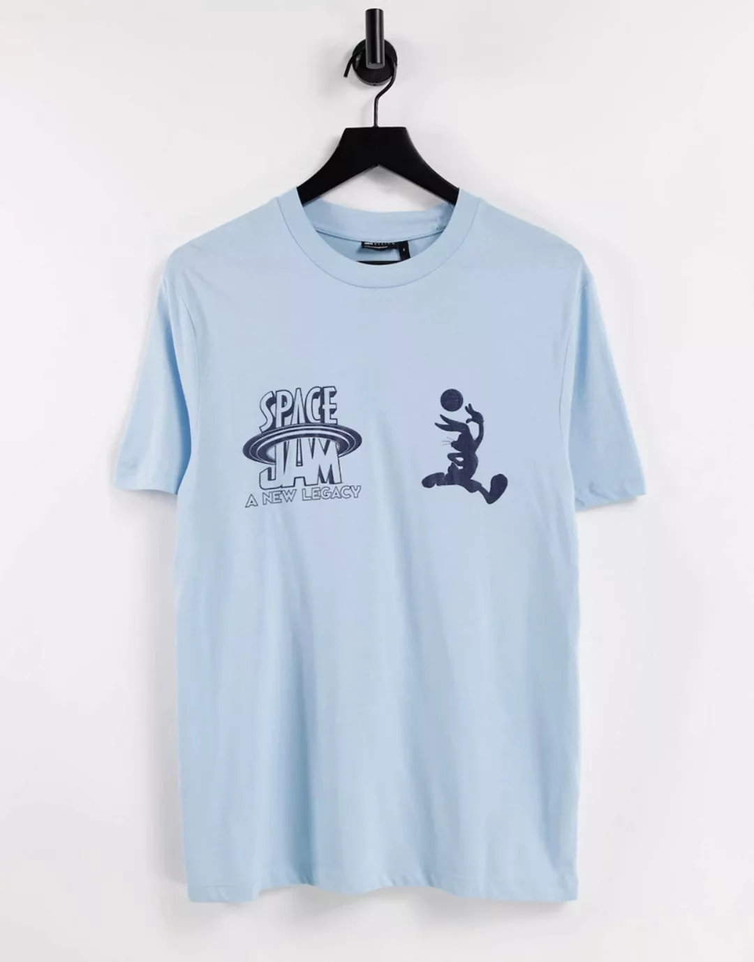 ASOS DESIGN Space Jam: A New Legacy – Bunt bedrucktes T-Shirt in Blau günstig online kaufen