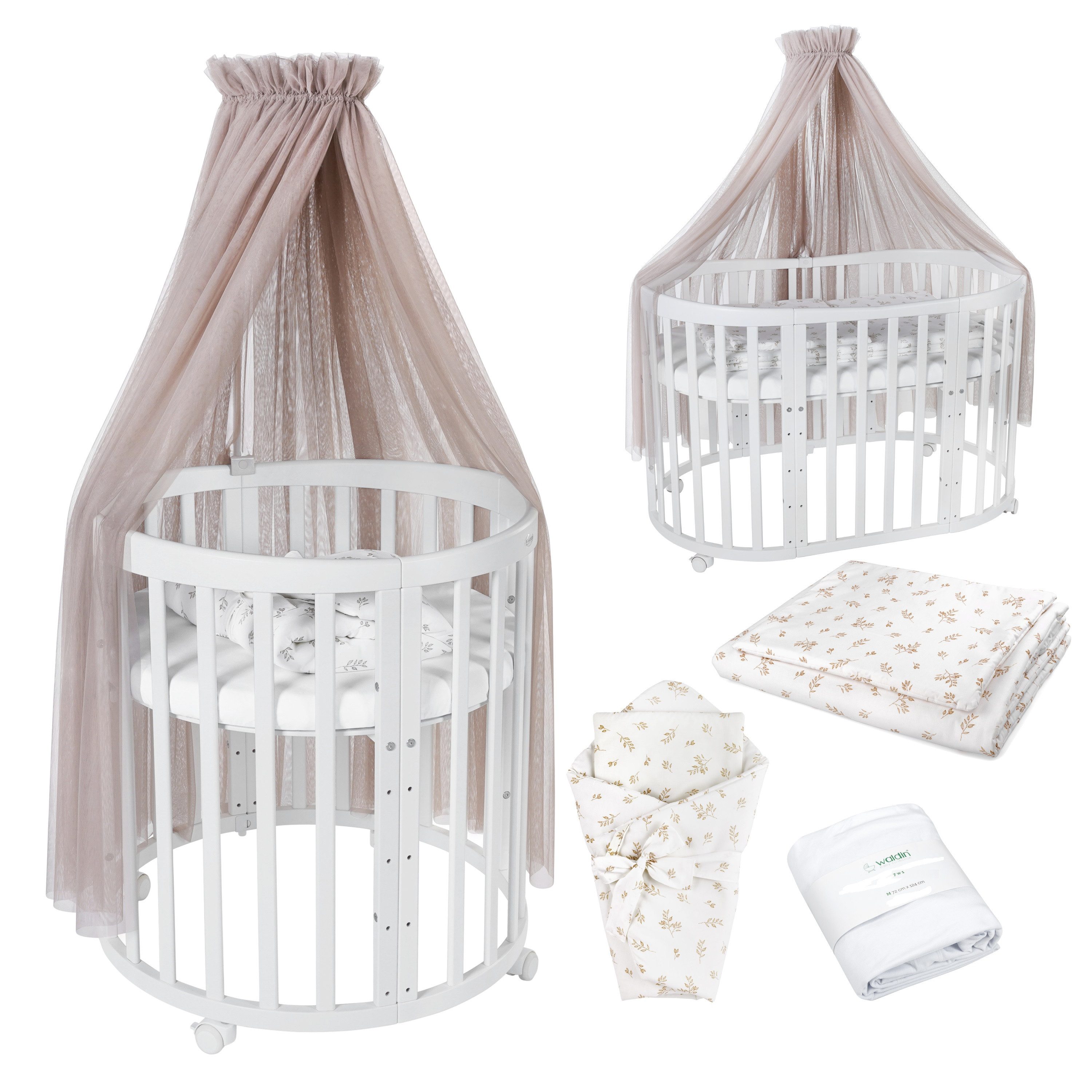 Waldin Babybett Mobiles Babybett OWAL aus günstig online kaufen