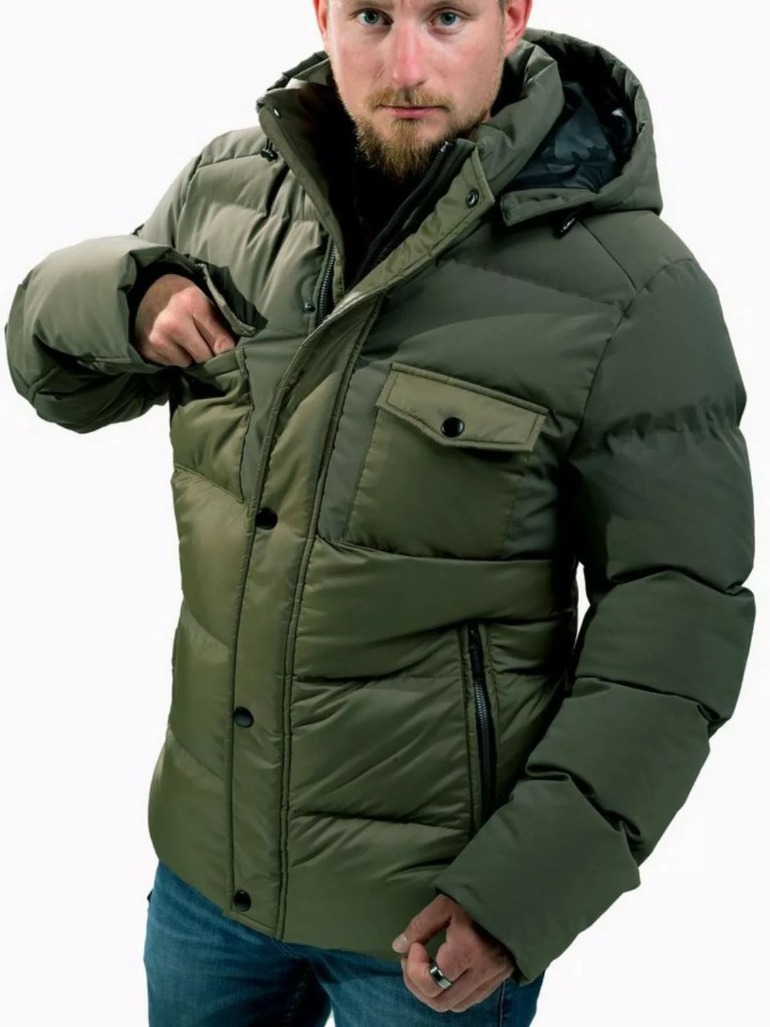 Poolman Winterjacke Winterjacke mit Kapuze (abnehmbar) abnehmbare Kapuze, s günstig online kaufen