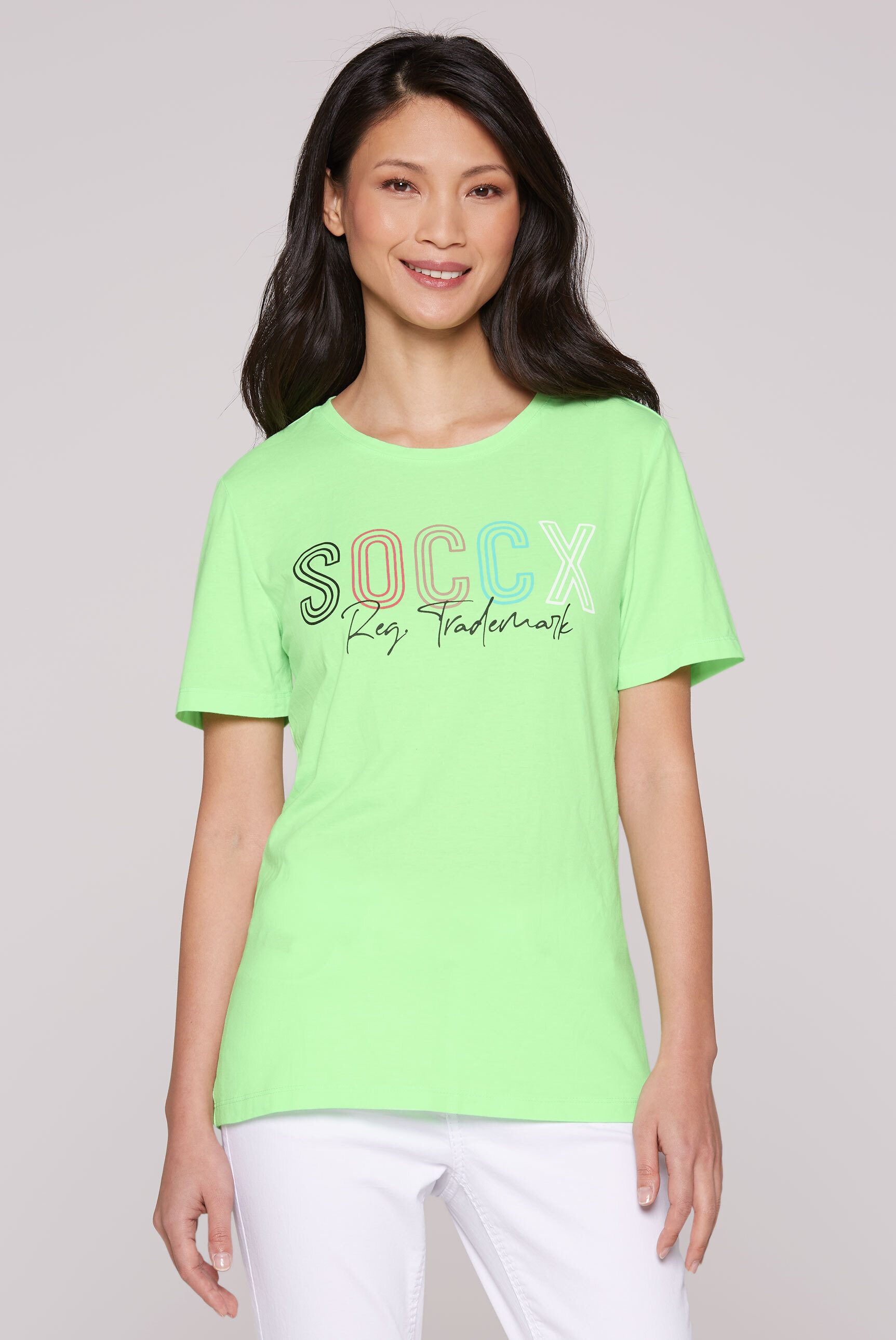 SOCCX Rundhalsshirt, mit Necktape günstig online kaufen