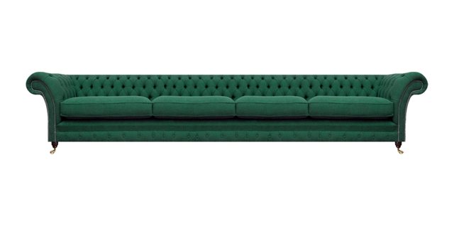 JVmoebel Chesterfield-Sofa Luxus Sofa Viersitzer Couch Grün Wohnzimmer Möbe günstig online kaufen