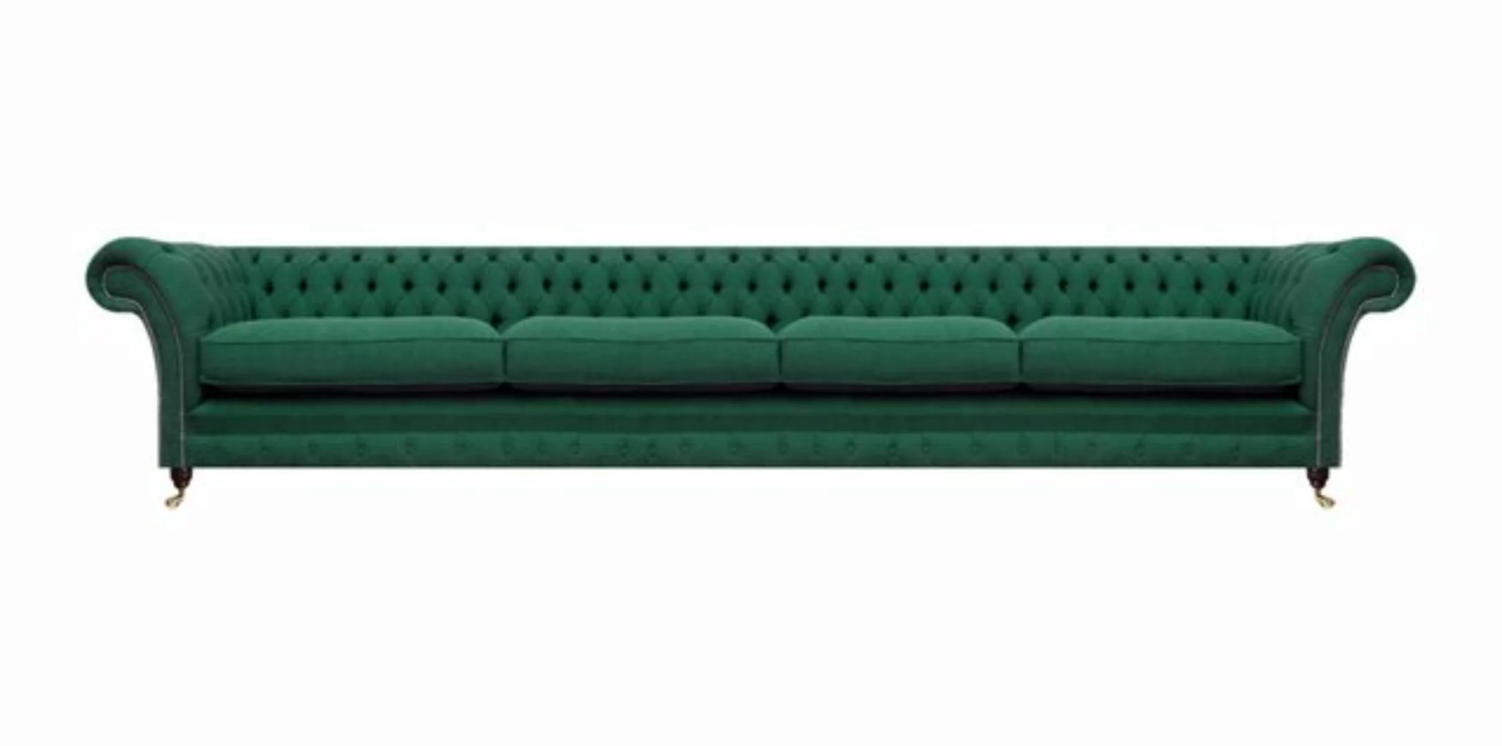 JVmoebel Chesterfield-Sofa Luxus Sofa Viersitzer Couch Grün Wohnzimmer Möbe günstig online kaufen
