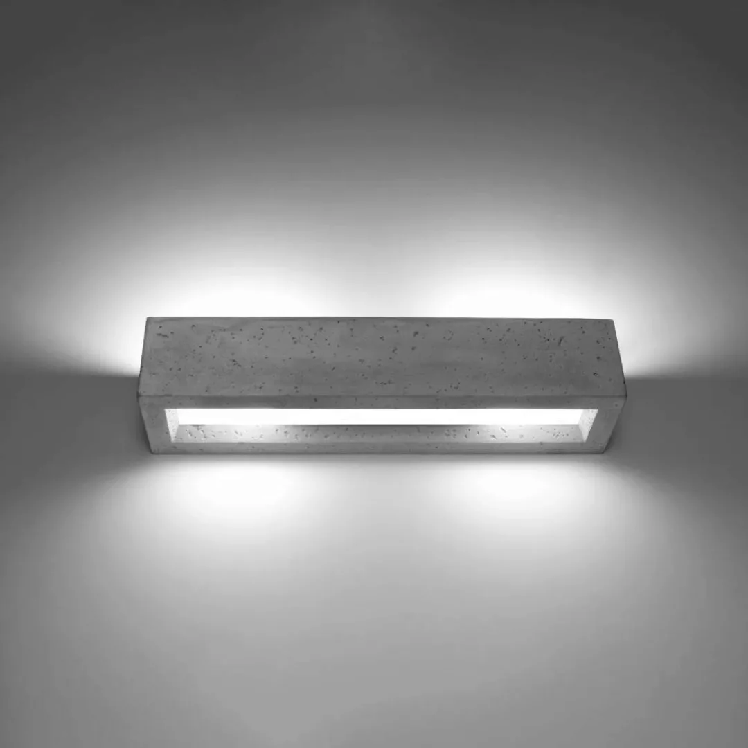 famlights | Wandleuchte Vaya in Grau E27 500mm günstig online kaufen