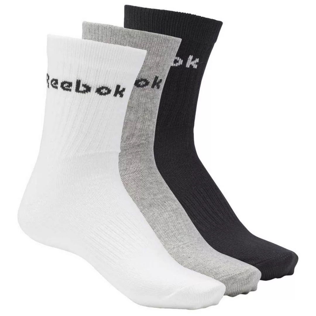 Reebok Active Core Mid Crew Socken 3 Paare EU 40-42 Medium Grey Heather / B günstig online kaufen