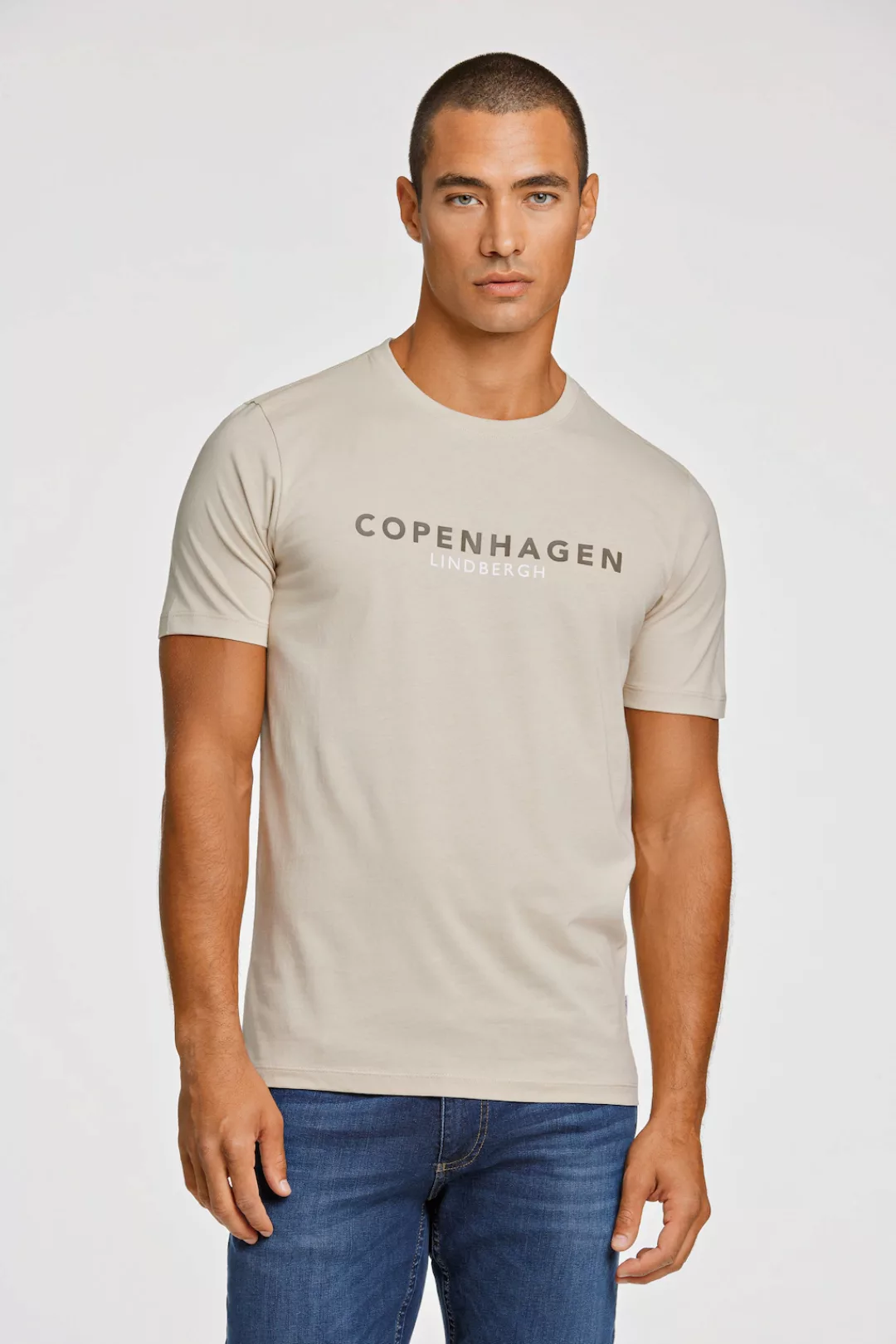LINDBERGH T-Shirt mit Logo und Rundhalsausschnitt günstig online kaufen