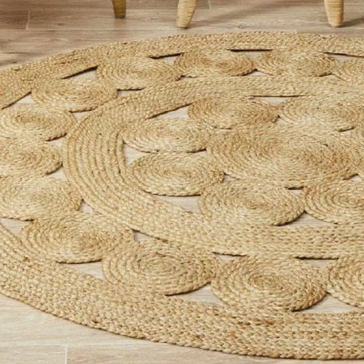 Teppich Dkd Home Decor Tropical Jute (200 X 200 X 200 Cm) günstig online kaufen