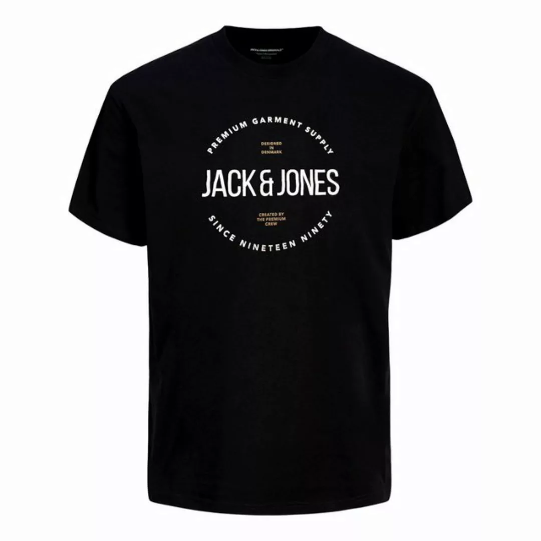 Jack & Jones Rundhalsshirt T-Shirt Tee Crew Neck mit großem Logo-Print auf günstig online kaufen