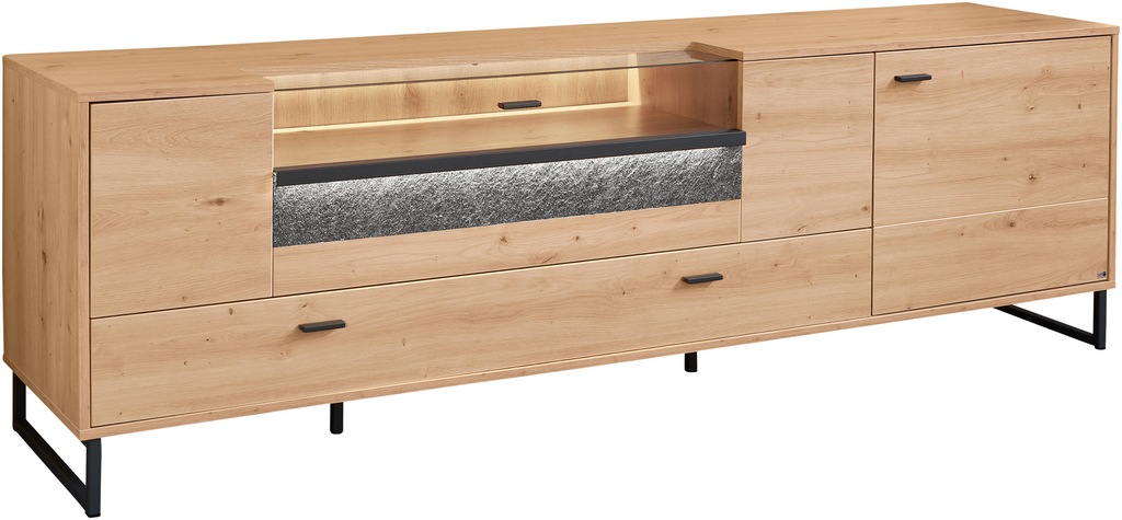 set one by Musterring TV-Schrank "Deltona", inkl. LED-Beleuchtung, Metallku günstig online kaufen