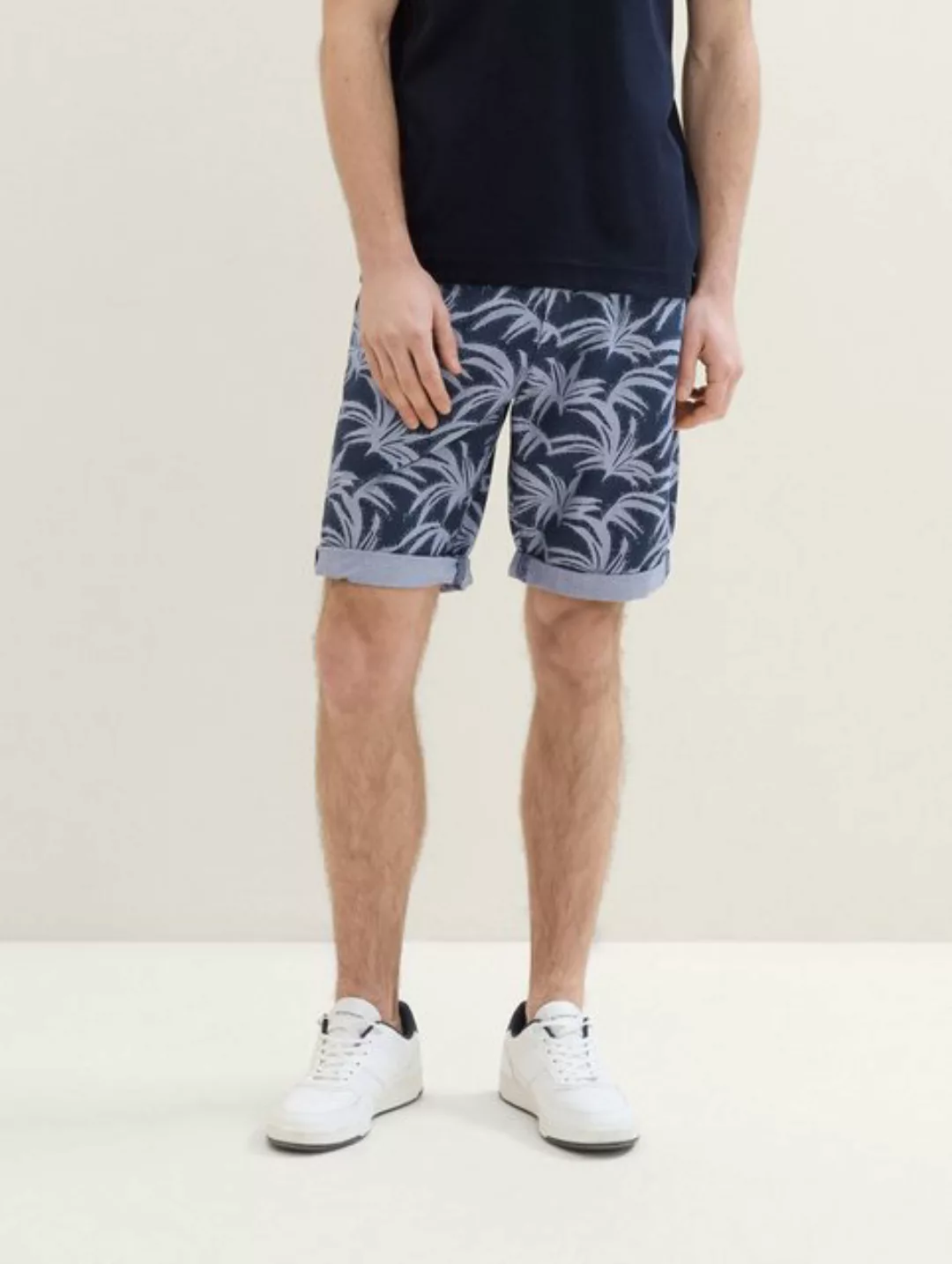 TOM TAILOR Bermudas Regular Chinoshorts mit Allover-Print günstig online kaufen