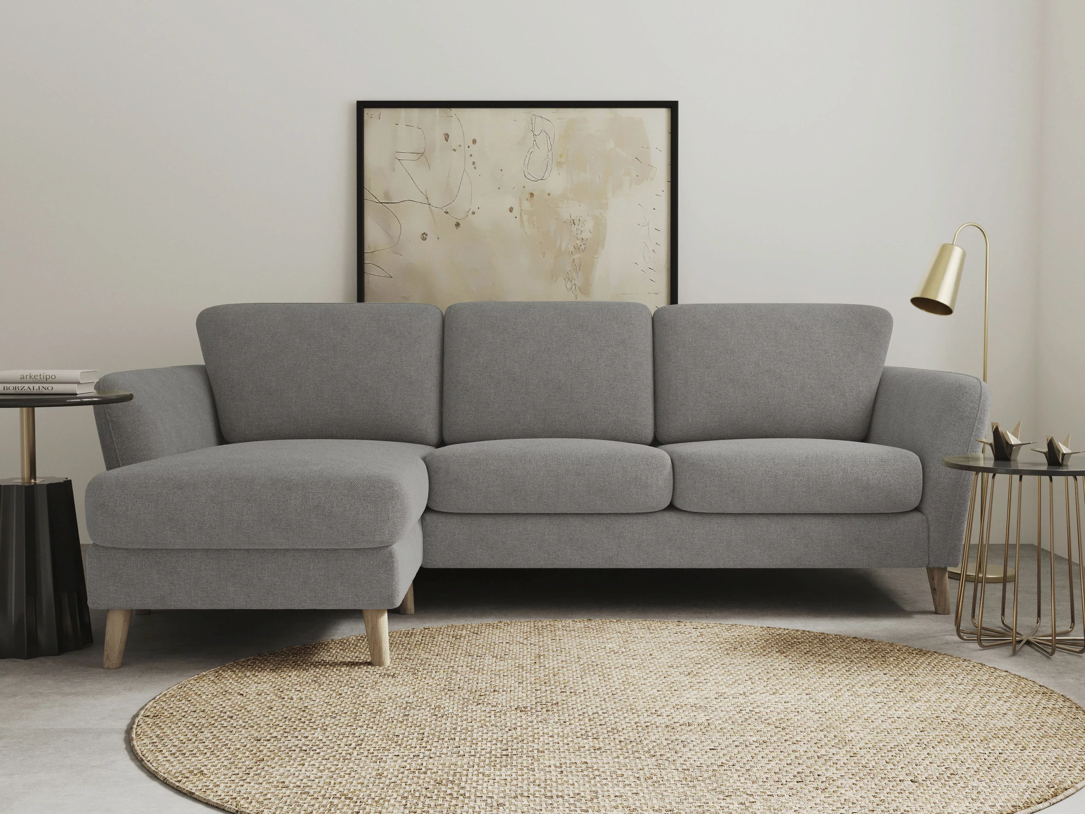 Home affaire Ecksofa "MARSEILLE (242/152cm),L-Form, Rec. rechts/links", Mas günstig online kaufen