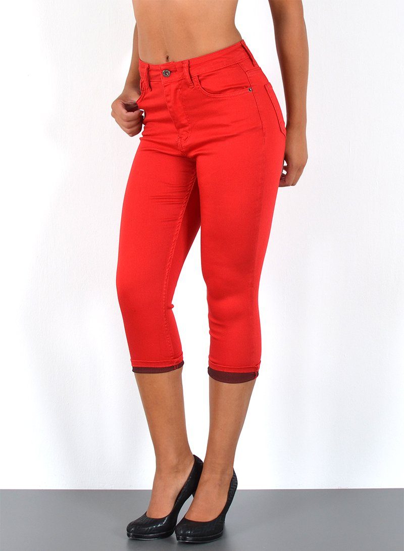 ESRA Caprijeans Damen Capri Jeans Hose günstig online kaufen