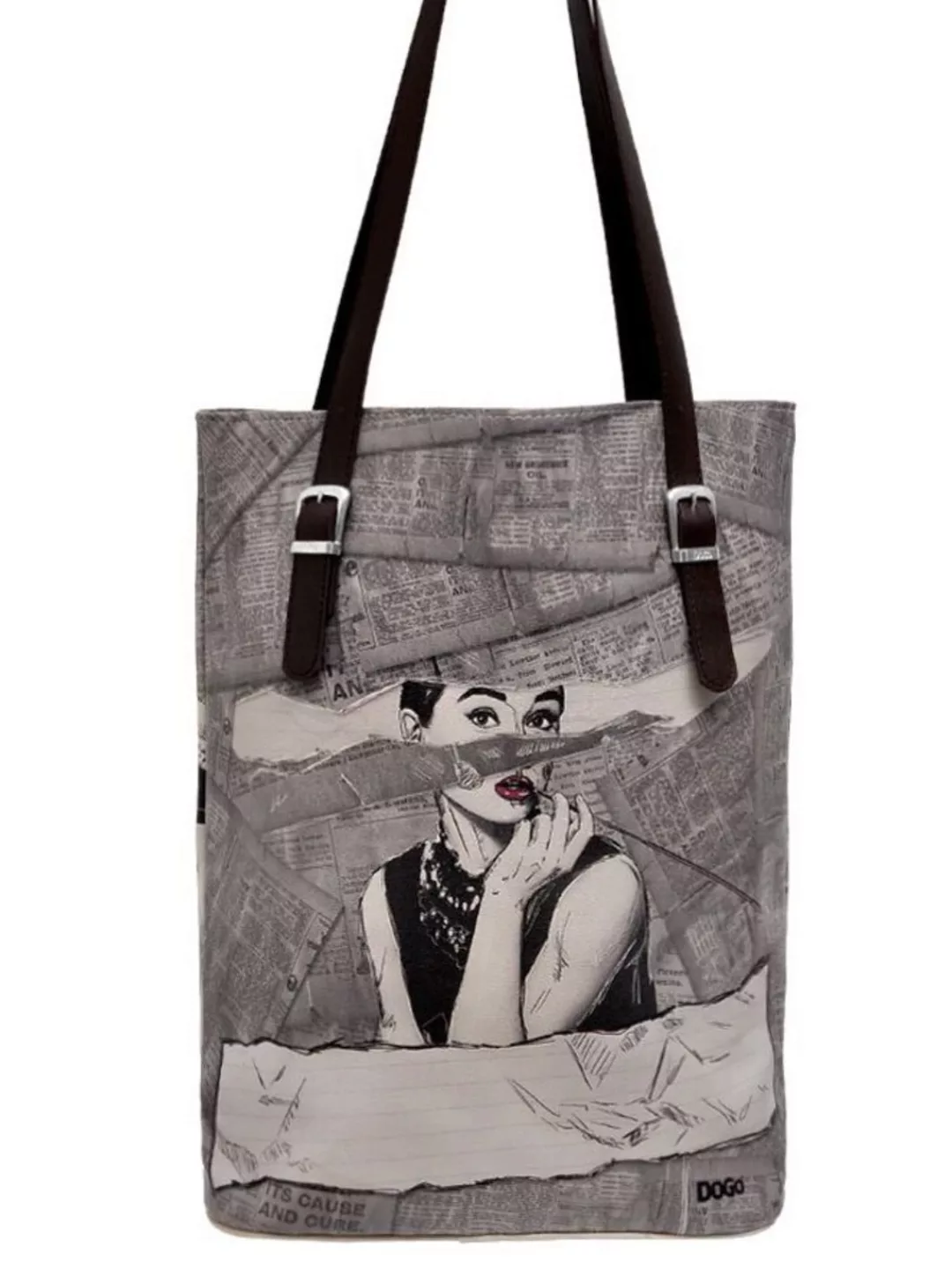 DOGO Umhängetasche "Damen Tall Bag Go Back to Being Yourself Vegan Damen Ha günstig online kaufen