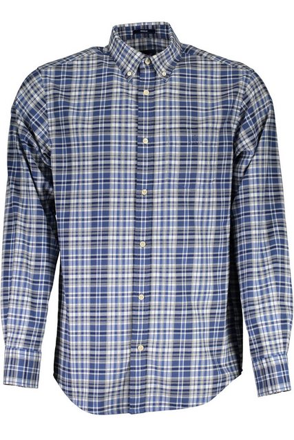 Gant Langarmhemd Herren Langarmhemd Blau - Regular Fit, Button-Down-Kragen, günstig online kaufen