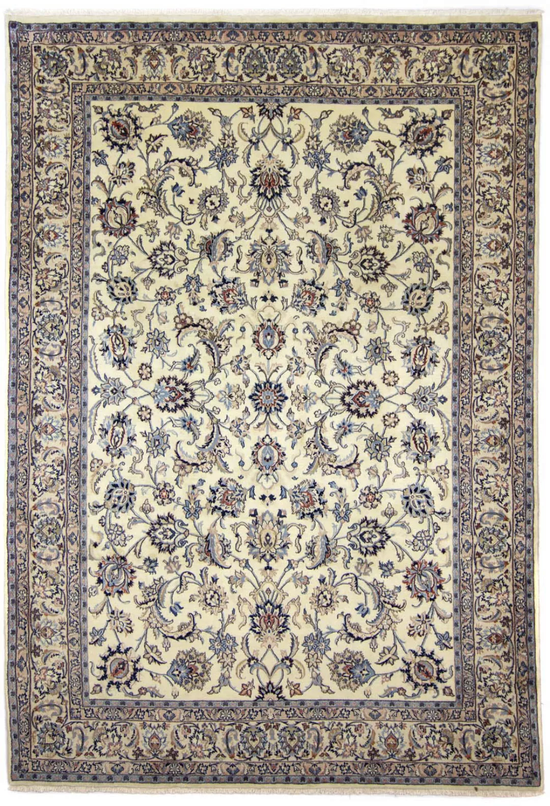 morgenland Wollteppich »Maschad Durchgemustert Beige chiaro 350 x 240 cm«, günstig online kaufen