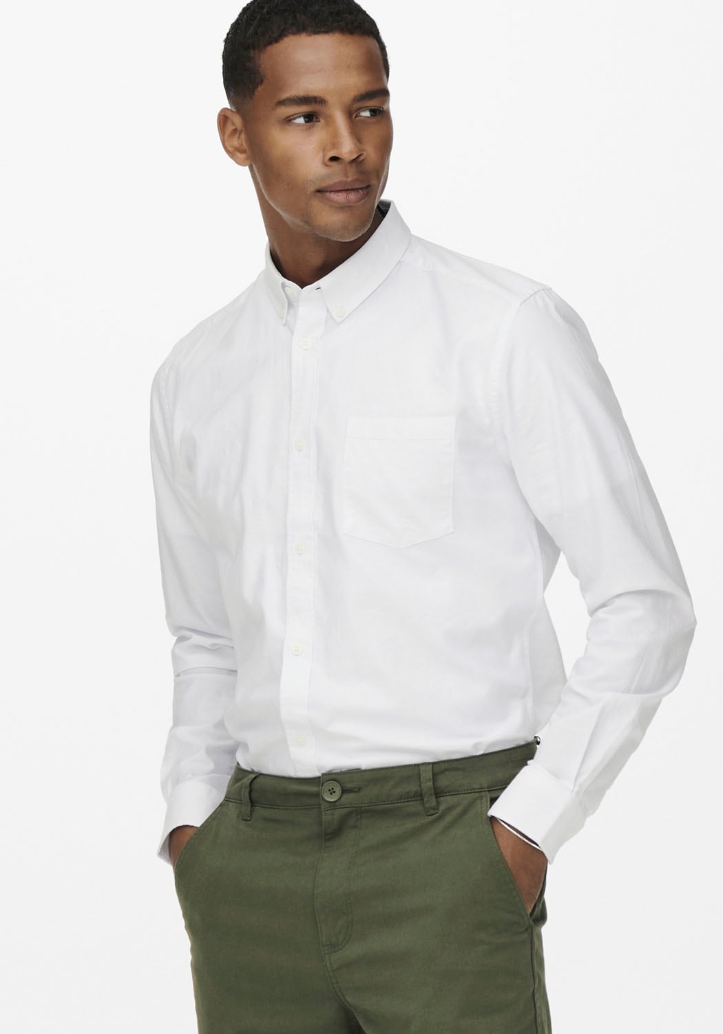 ONLY & SONS Langarmhemd "NEIL LIFE ORGANIC OXFORD SHIRT" günstig online kaufen