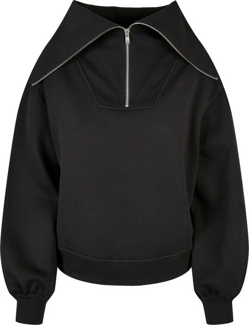 URBAN CLASSICS Sweater "Damen Ladies Oversized High Neck Troyer Crew", (1 t günstig online kaufen
