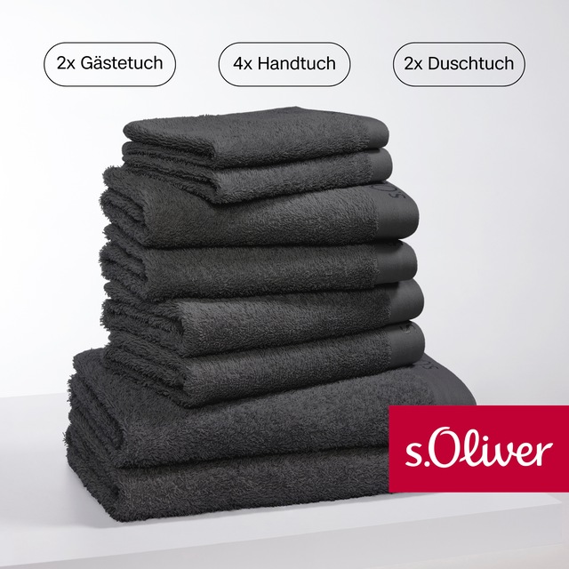 s.Oliver Handtuch Set »s. Oliver, besonders weich und saugfähig«, (Set, 8 S günstig online kaufen