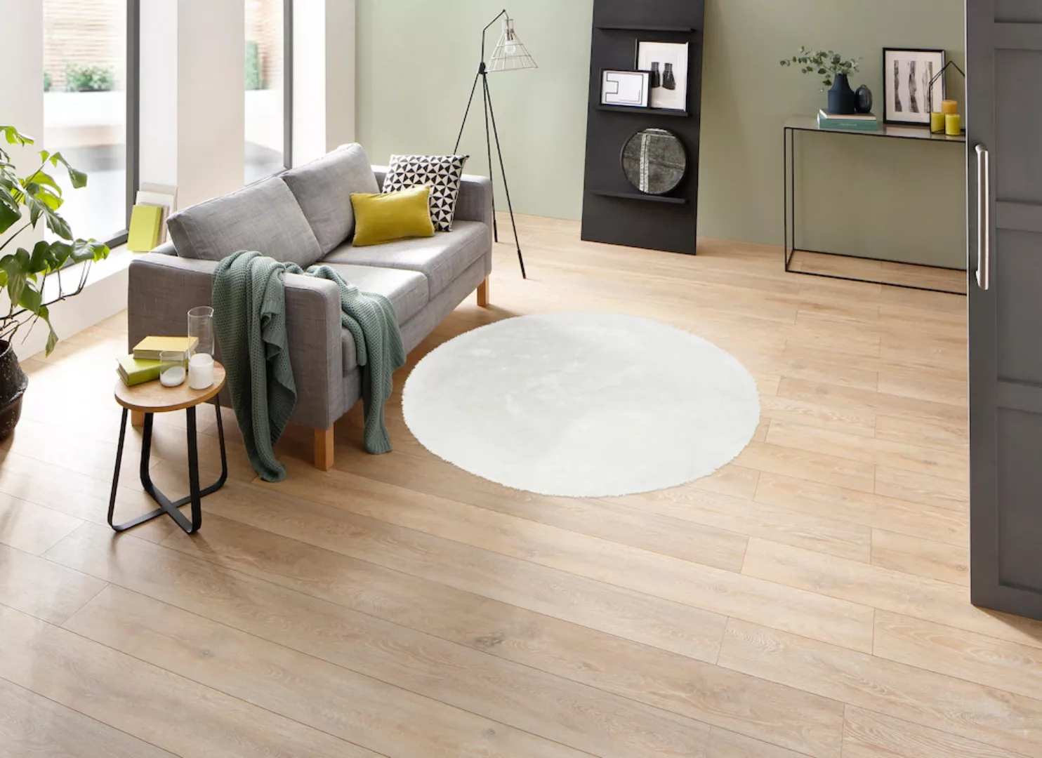 my home Hochflor-Teppich »Mikro Soft Super«, rund günstig online kaufen