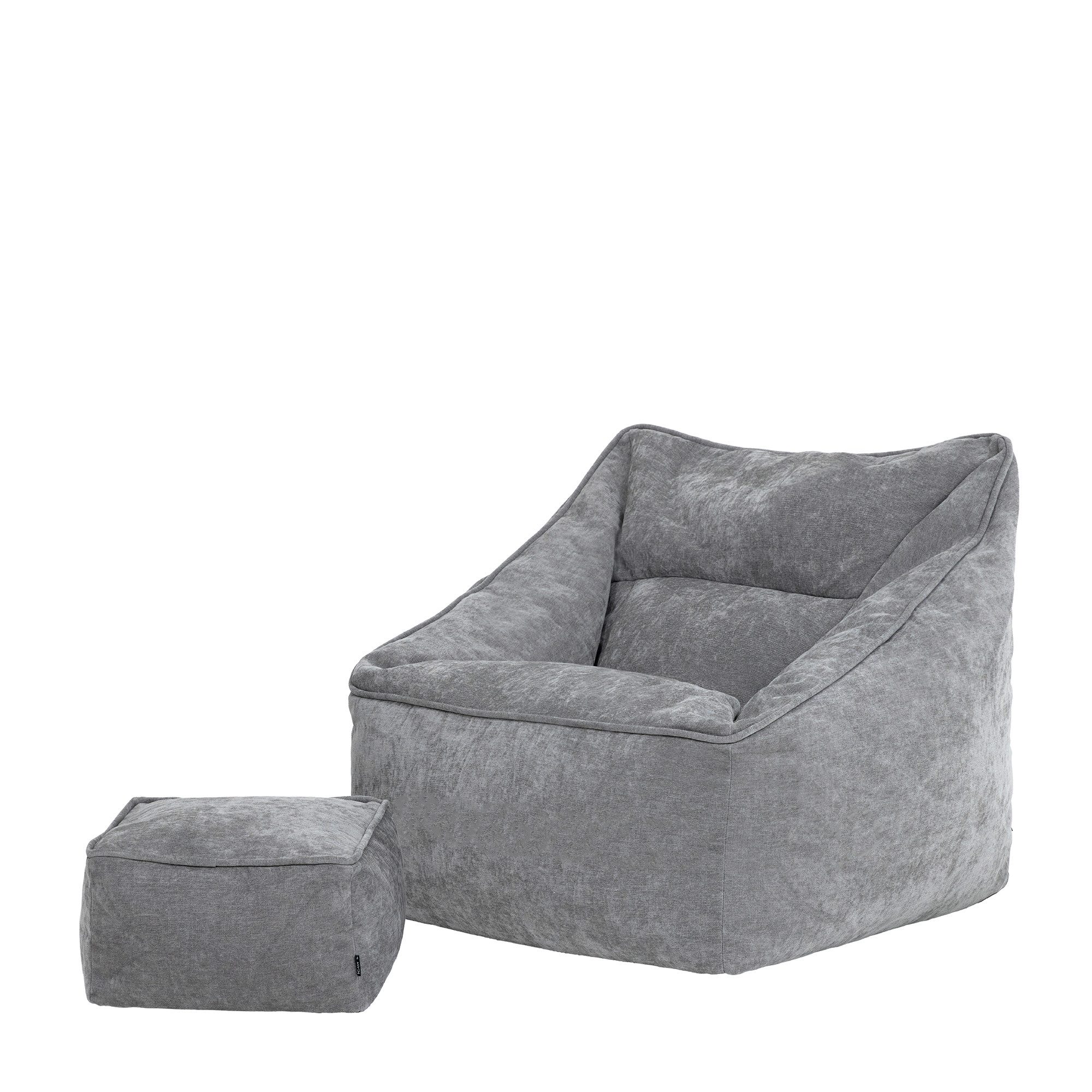 icon Sitzsack Riesen Sessel aus Chenille günstig online kaufen