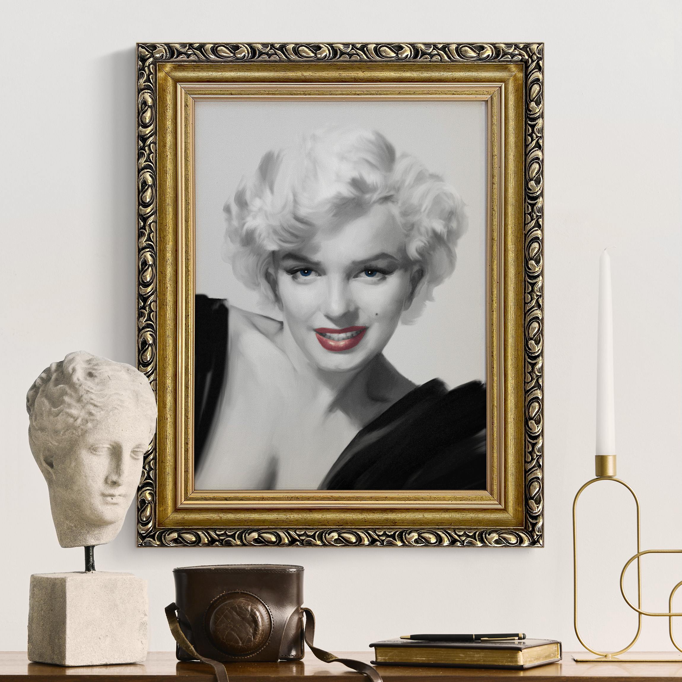 Gerahmtes Leinwandbild Marilyn auf Sofa günstig online kaufen