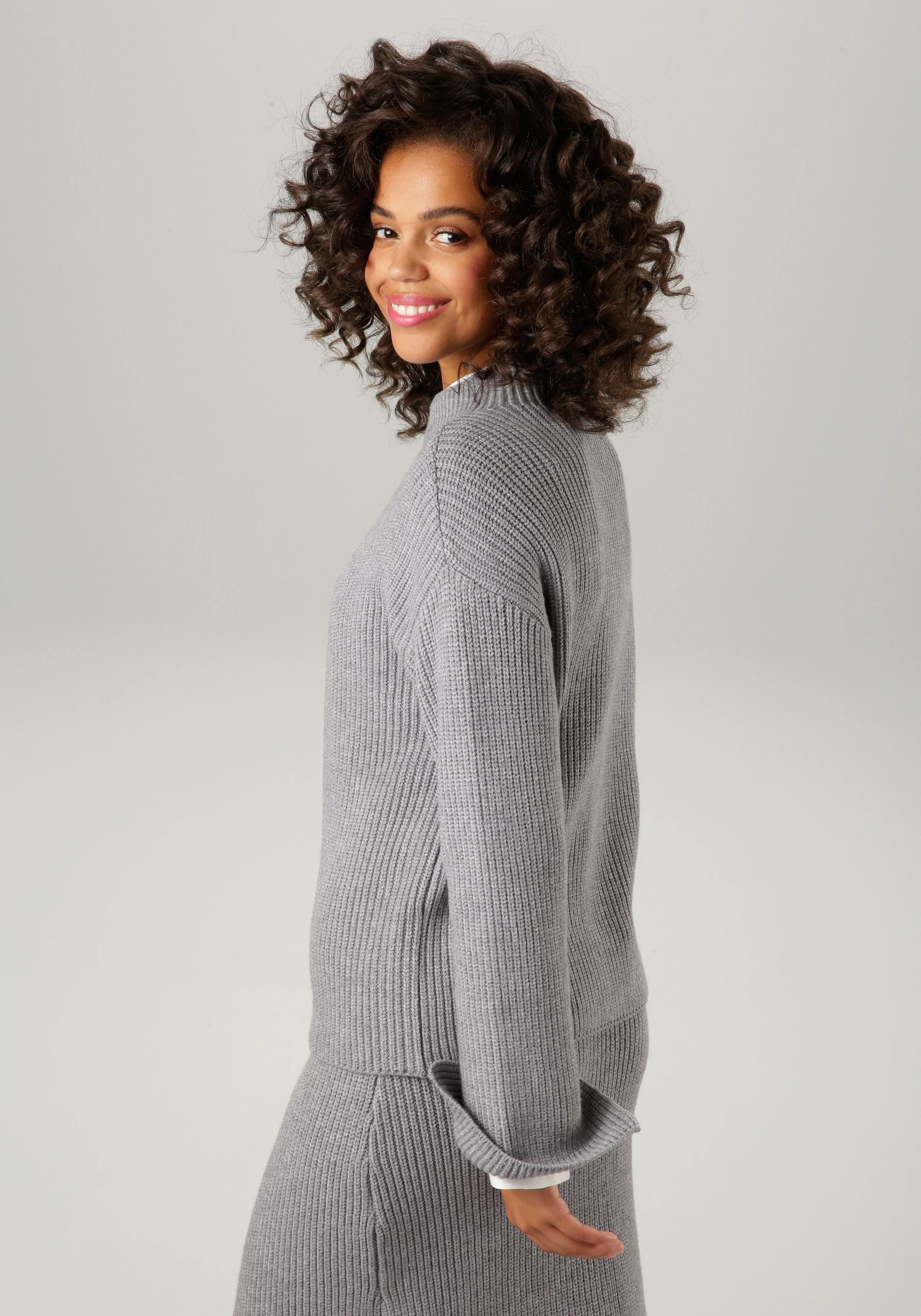 Aniston CASUAL Strickpullover mit Stehkragen - NEUE KOLLEKTION günstig online kaufen