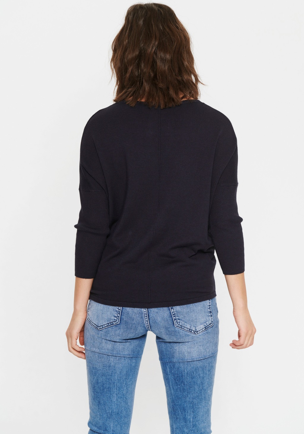 Saint Tropez Rundhalspullover "A2561, MilaSZ R-Neck" günstig online kaufen