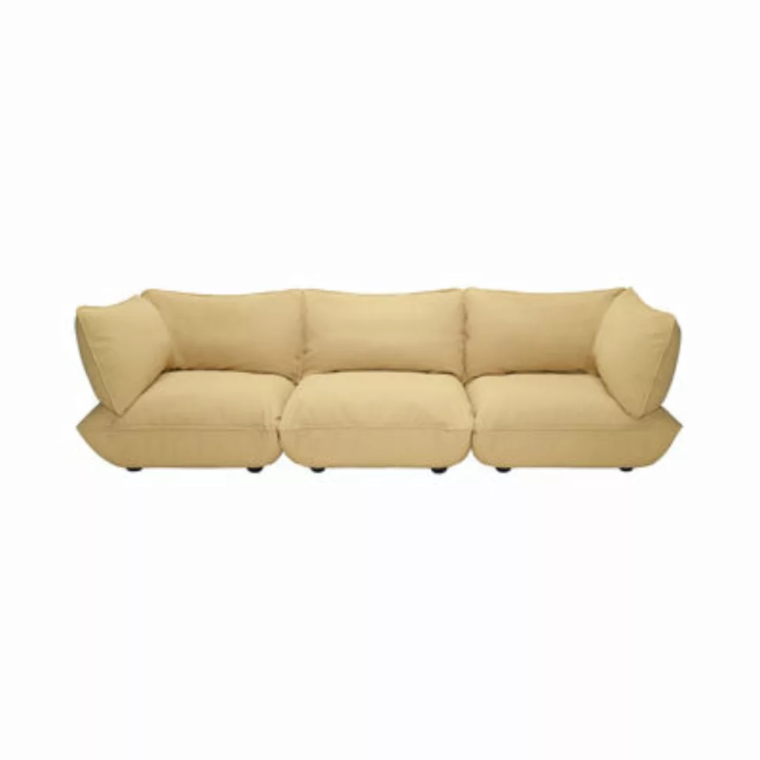 Sofa Sumo Grand textil gelb / 4-Sitzer - L 301 cm - Fatboy - Gelb günstig online kaufen