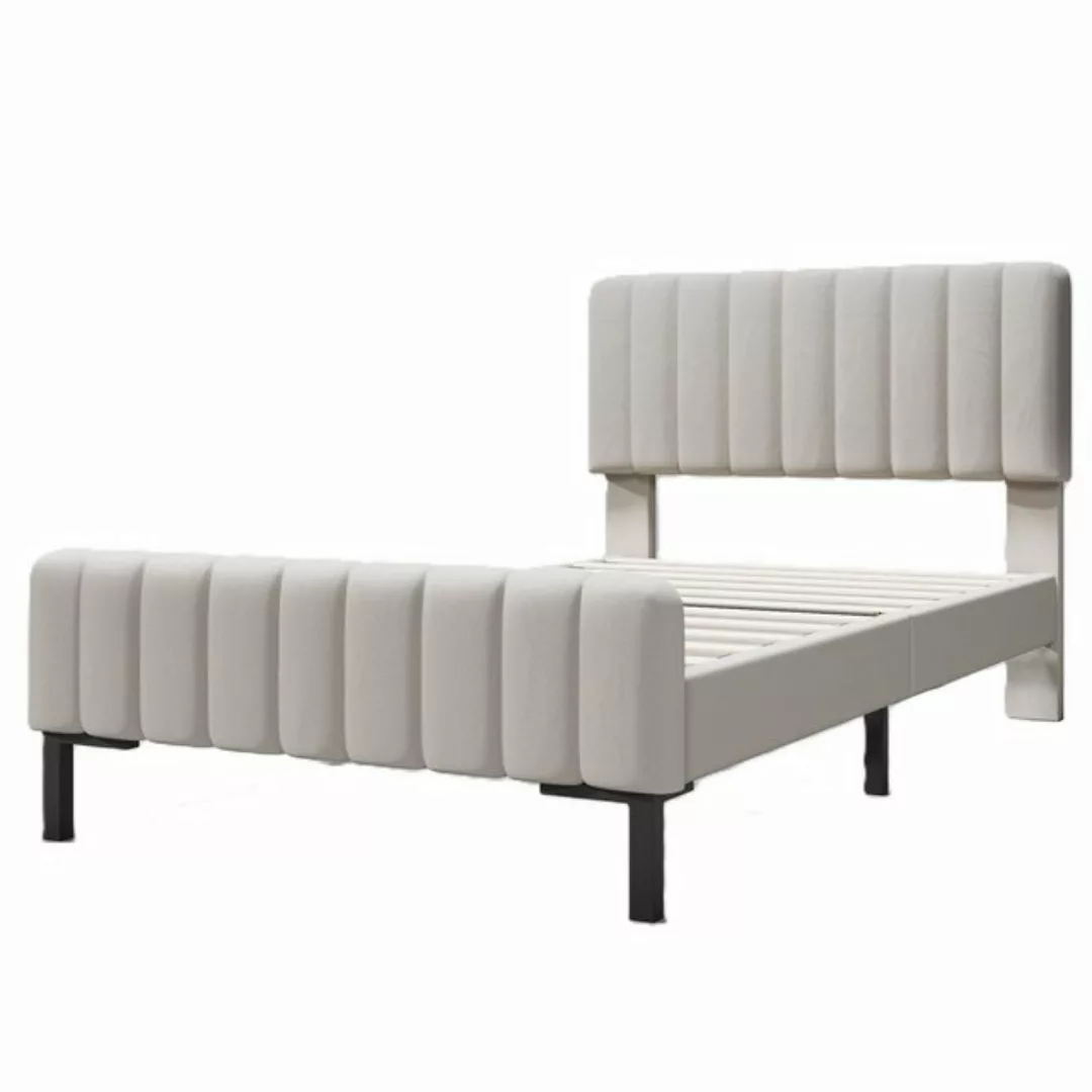 DOPWii Polsterbett Einzelbett 90x200cm,Bettgestell mit Lattenrost,Verstellb günstig online kaufen