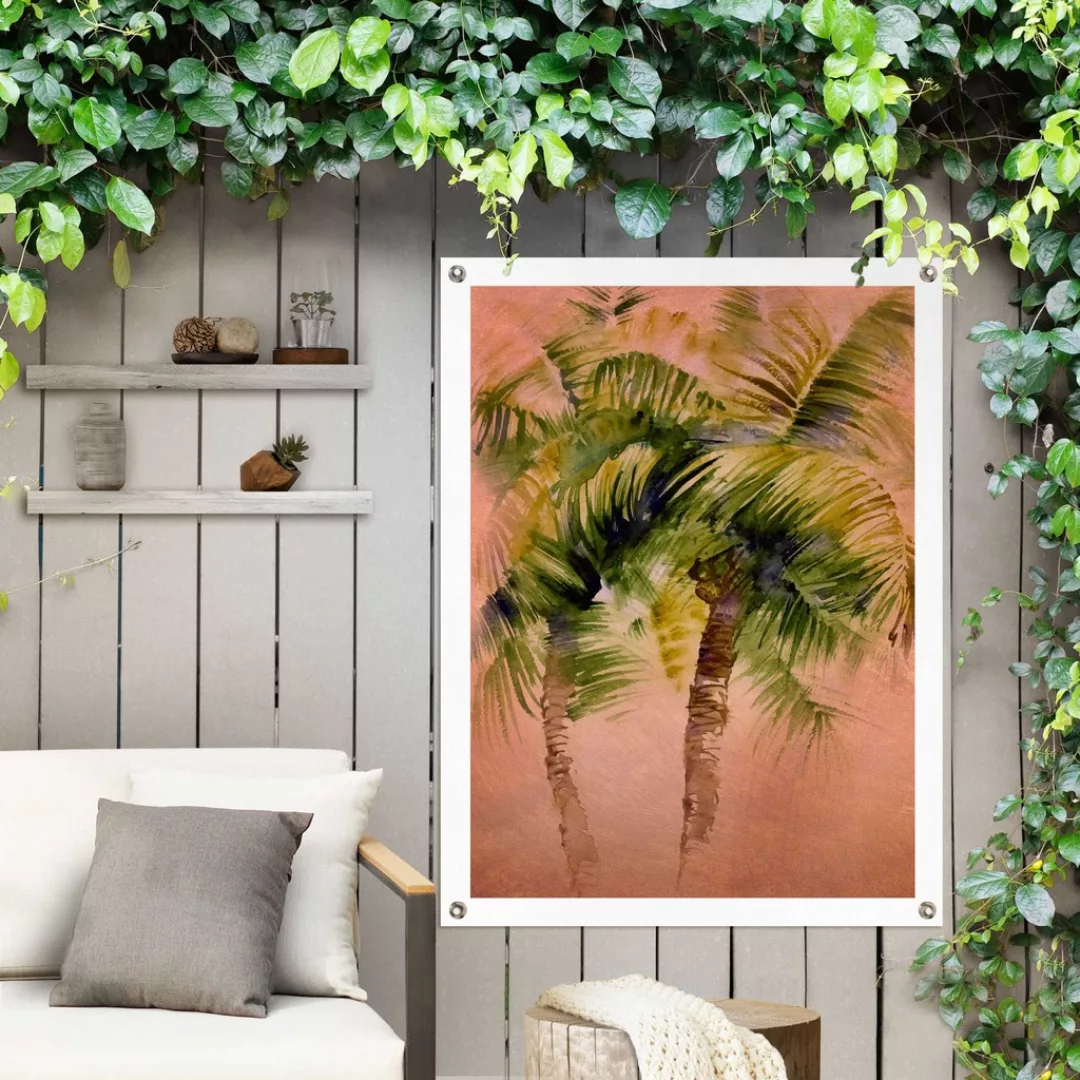 Reinders! Poster »Painted Palm Trees«, Outdoor für Garten oder Balkon günstig online kaufen