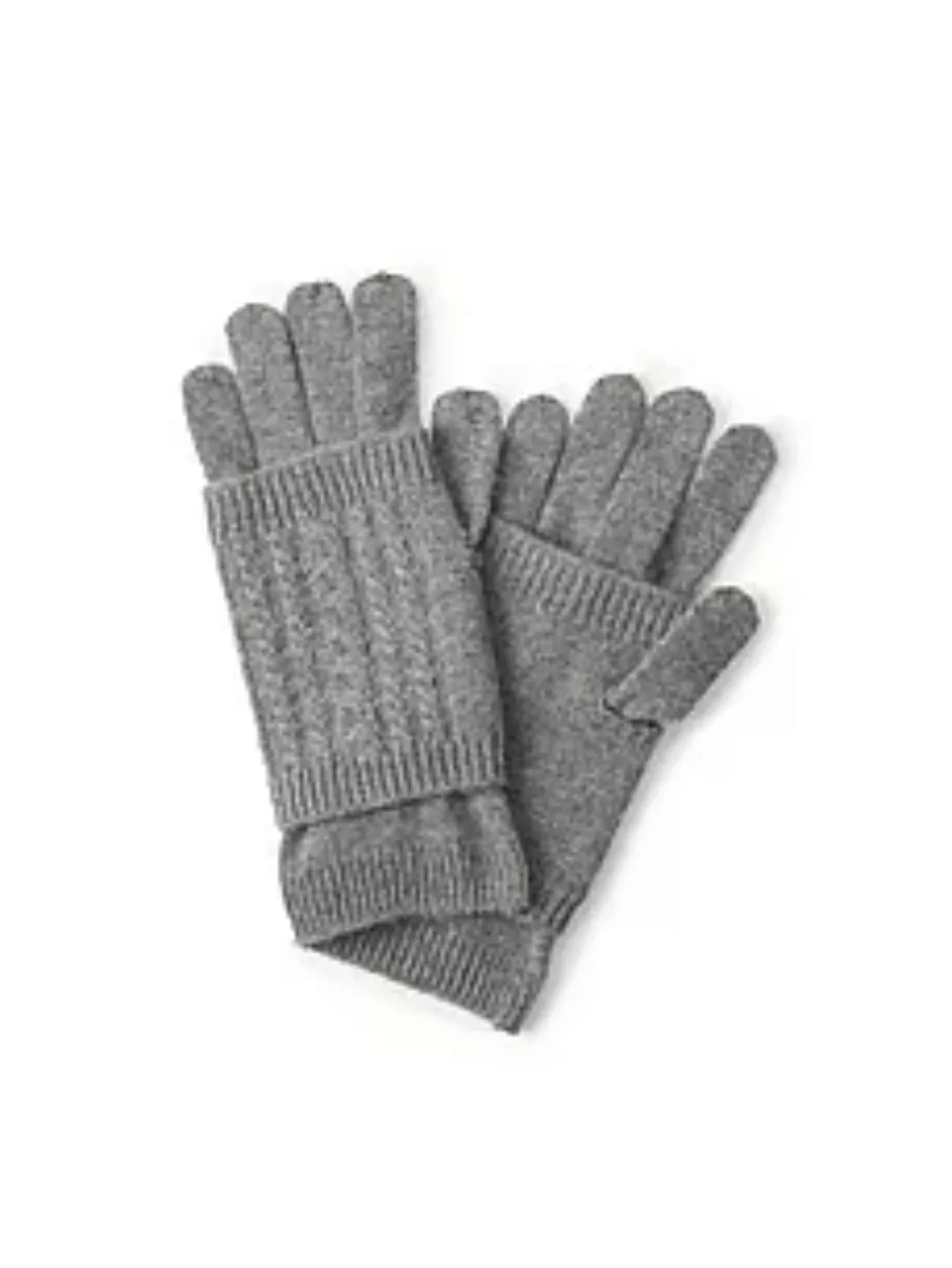 Fingerhandschuh und Stulpe Peter Hahn Cashmere grau günstig online kaufen