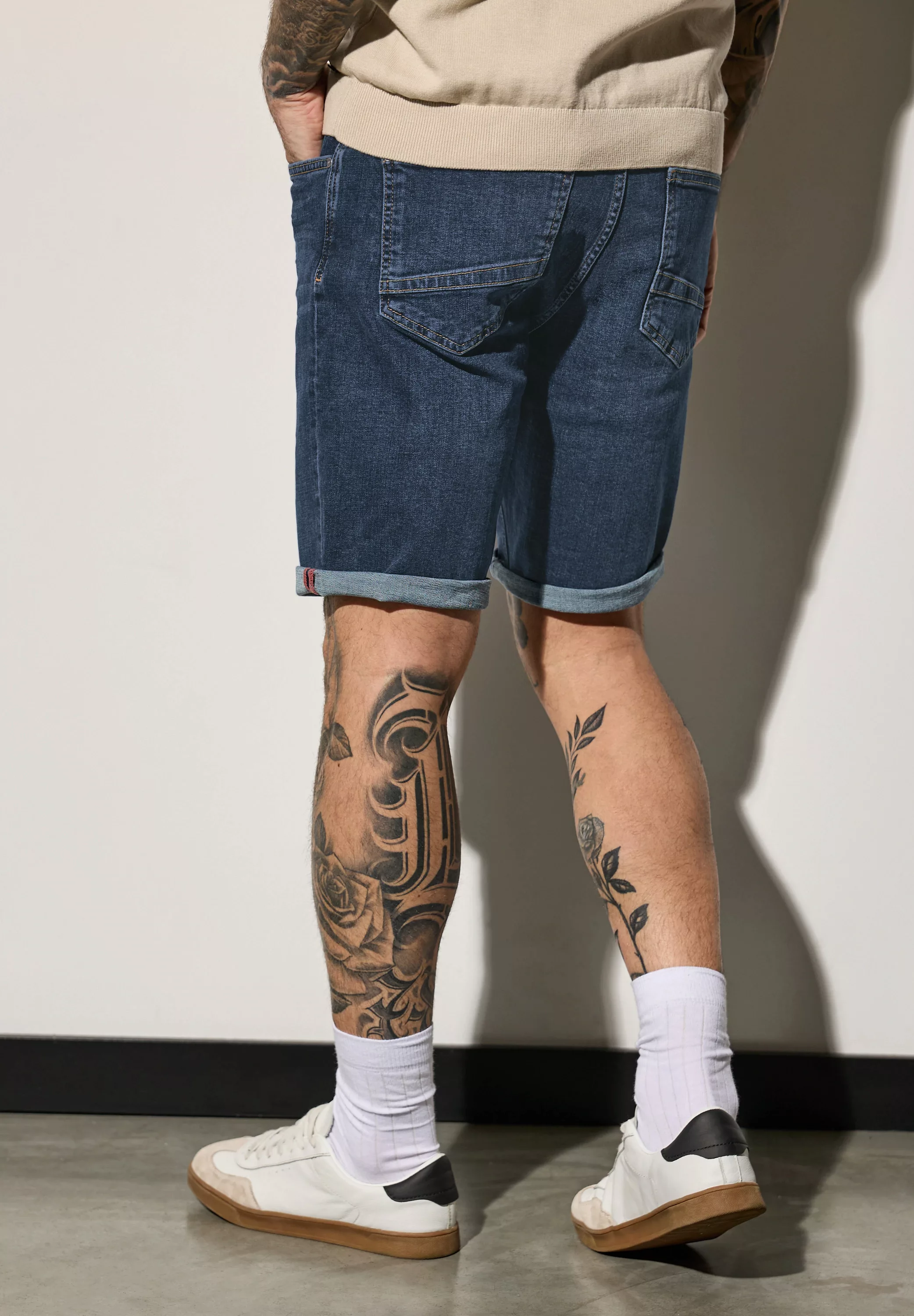 STREET ONE MEN Bermudas, aus Baumwolle mit Stretchanteil günstig online kaufen