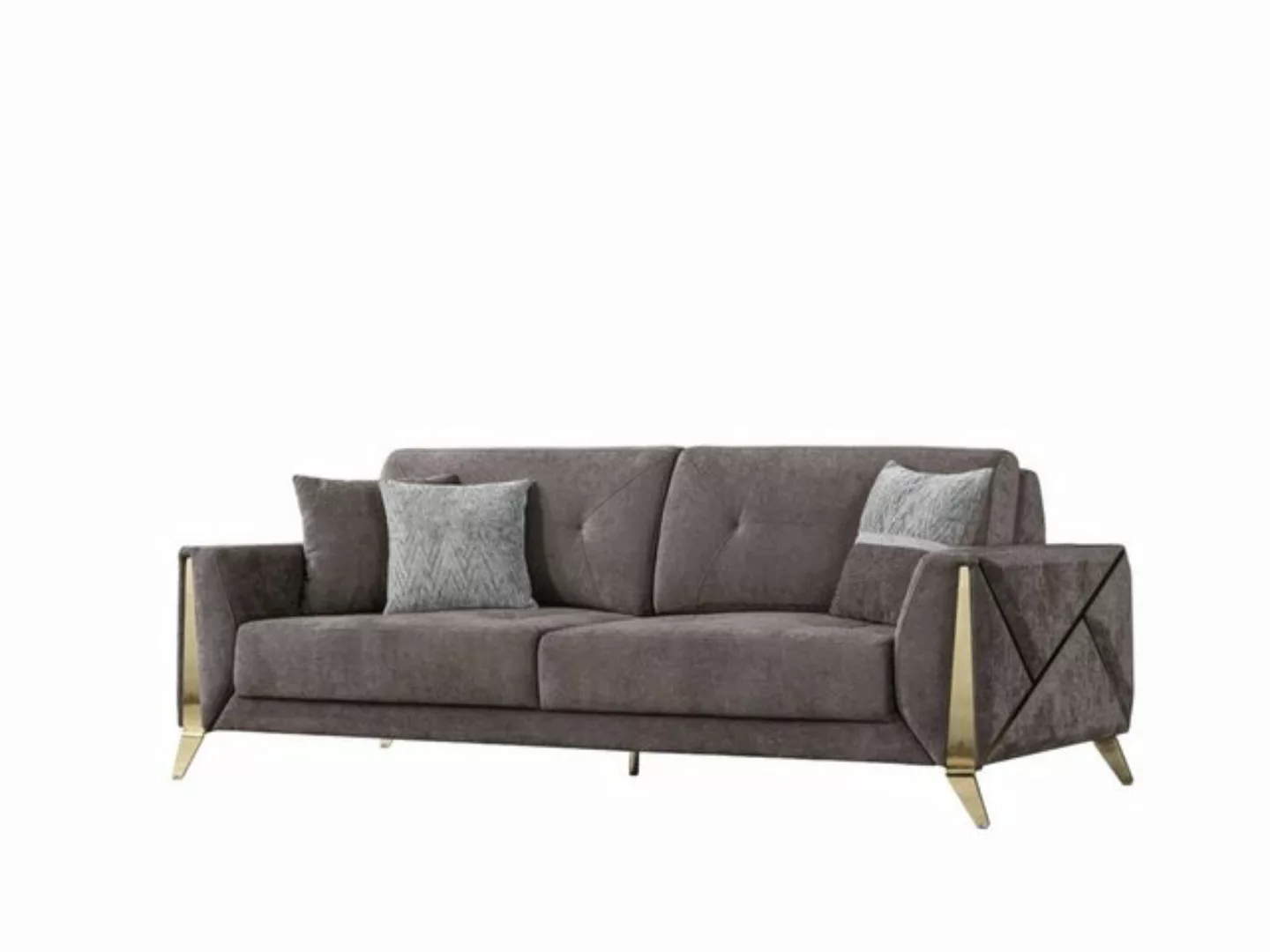 Xlmoebel 3-Sitzer Elegantes Textil-Sofa für das Wohnzimmer, 1 Teile, Herges günstig online kaufen