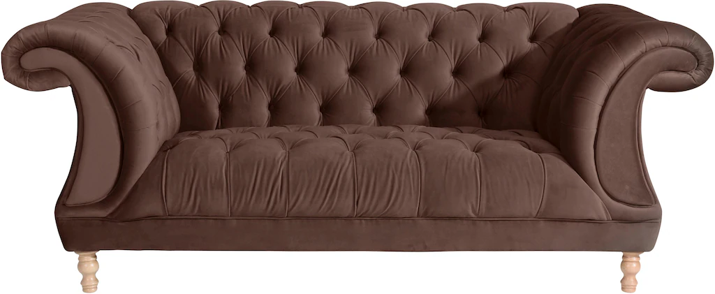 Max Winzer® Chesterfield-Sofa »Isabelle«, mit Knopfheftung & gedrechselten günstig online kaufen