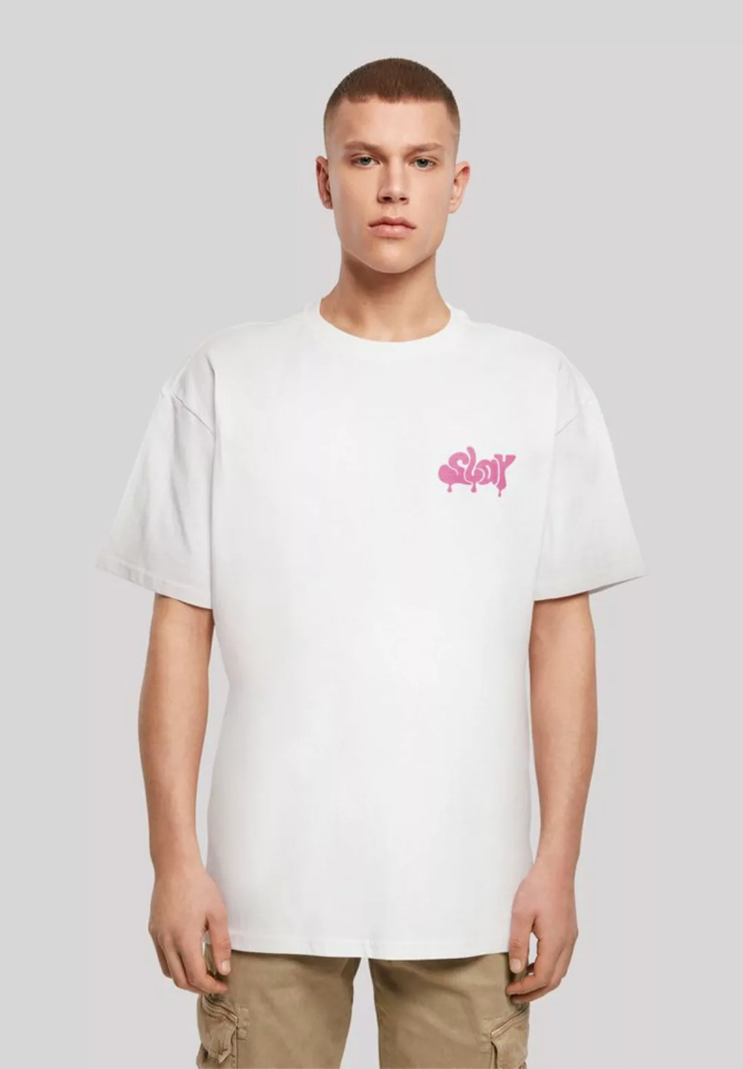 F4NT4STIC T-Shirt SLAY Jugenwort Pink Print günstig online kaufen