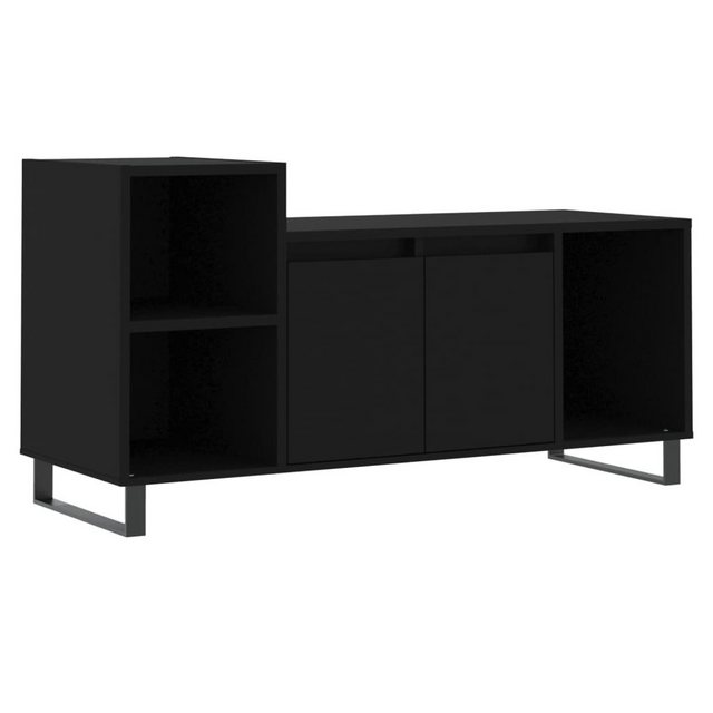 vidaXL TV-Schrank TV-Schrank Schwarz 100x35x55 cm Spanplatte TV-Lowboard Fe günstig online kaufen