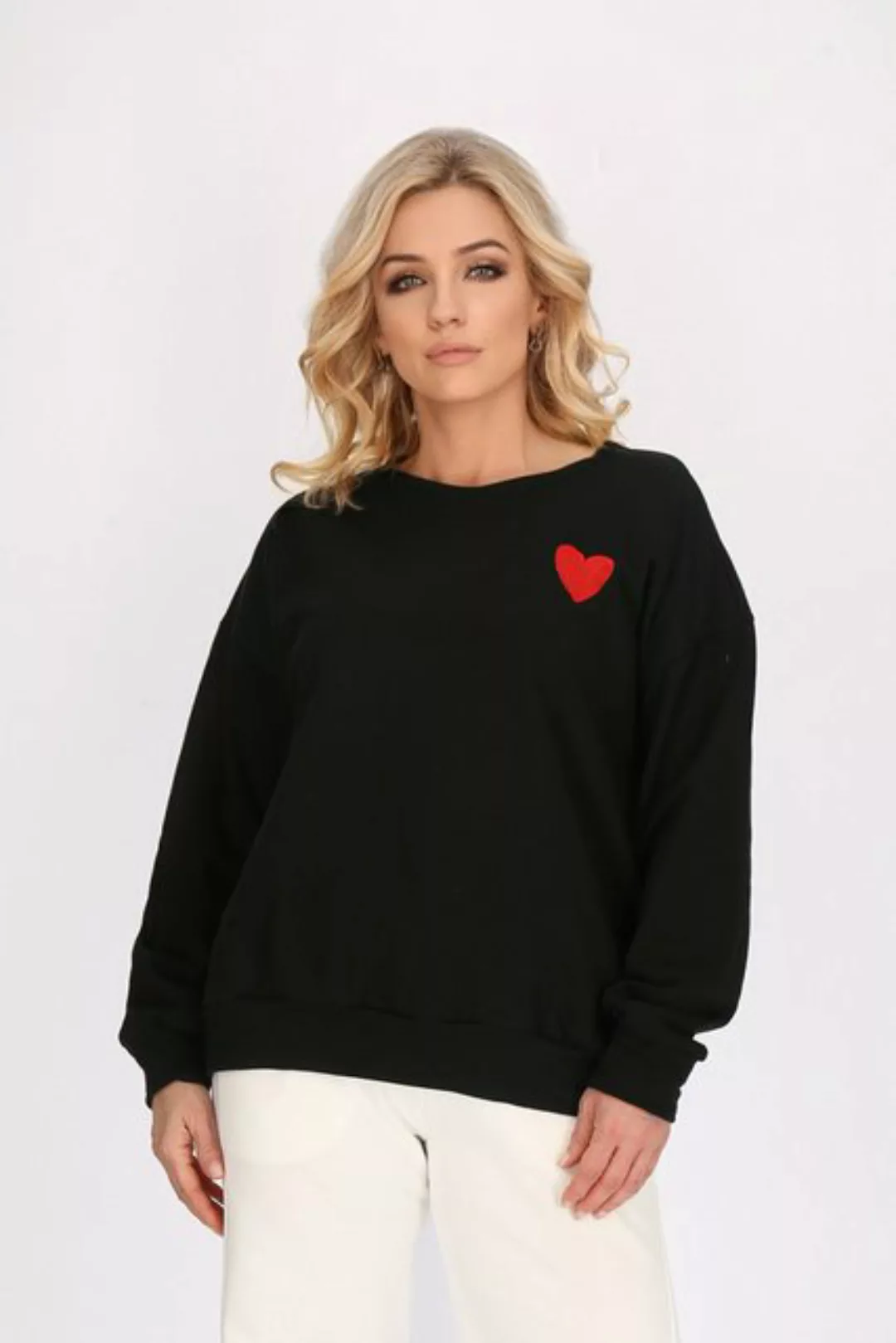 Worldclassca Sweatshirt Worldclassca Damen Sweatshirt Herz Love Langarmshir günstig online kaufen
