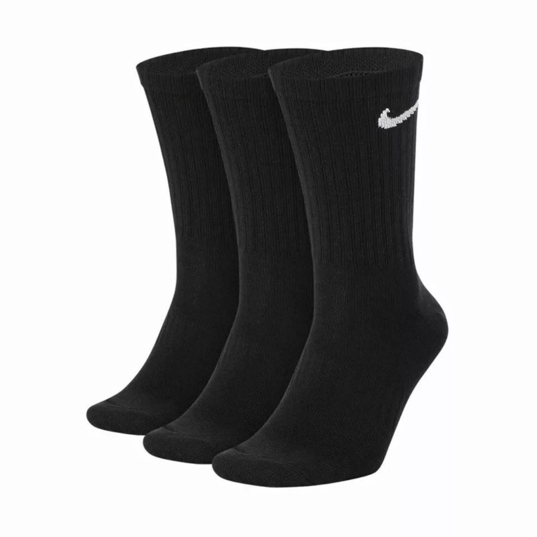 Nike Everyday Lightweight Crew Socken 3 Paare EU 46-50 Black / White günstig online kaufen