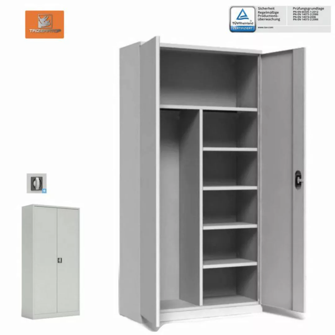 TRIZERATOP Aktenschrank Aktenschrank Büroschrank 100x42x200 cm 57kg günstig online kaufen