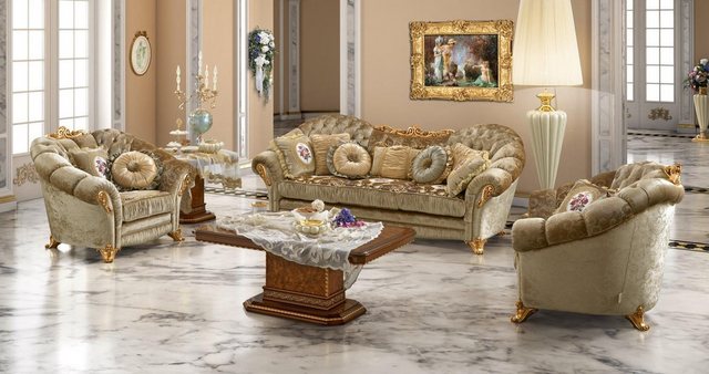 Xlmoebel Sofa Hochwertige Möbel-Sitzgruppe mit Sofa im Barock-Rokoko-Stil, günstig online kaufen