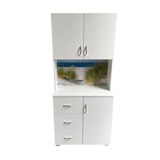 HTI-Living Hochschrank Badschrank Blanca Wellness Motiv Düne (Stück, 1-St., günstig online kaufen