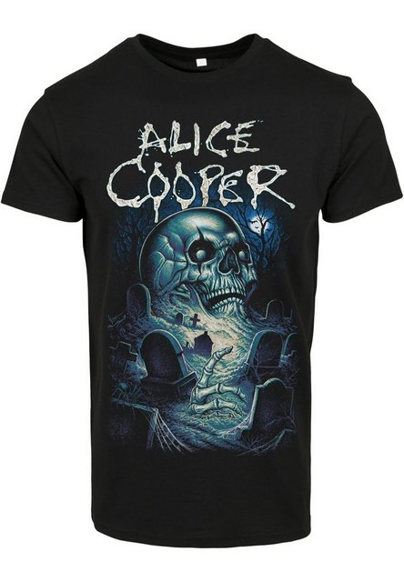 Merchcode Kurzarmshirt Merchcode Herren Alice Cooper Graveyard Blue Tee (1- günstig online kaufen