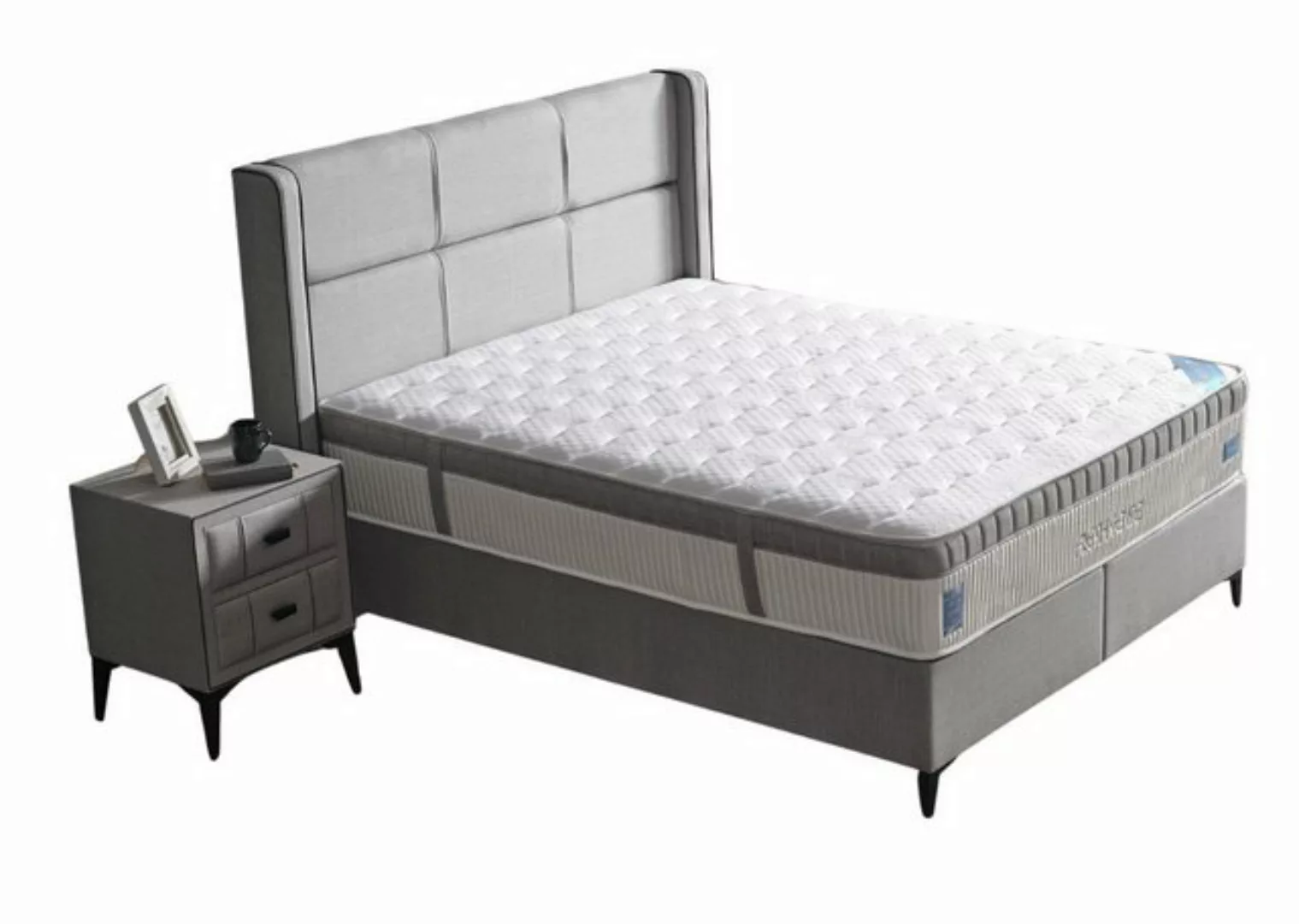 Villa Möbel Polsterbett Fresh (Bett Set, 3-tlg., Bett Set aus Bettkasten, K günstig online kaufen