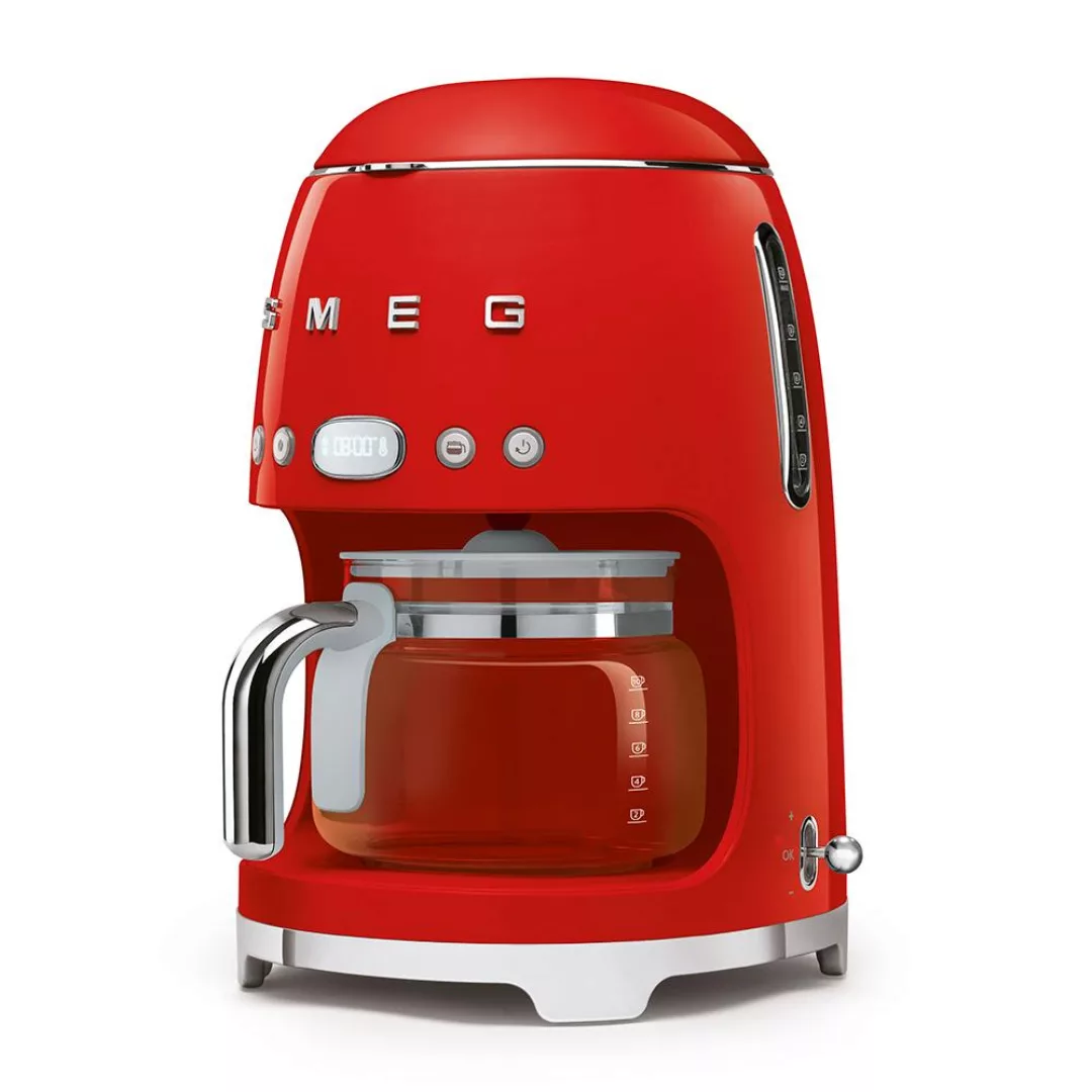 Smeg - DCF02 Filterkaffeemaschine - rot/lackiert/BxHxT 25,6x36,1x24,5cm/für günstig online kaufen